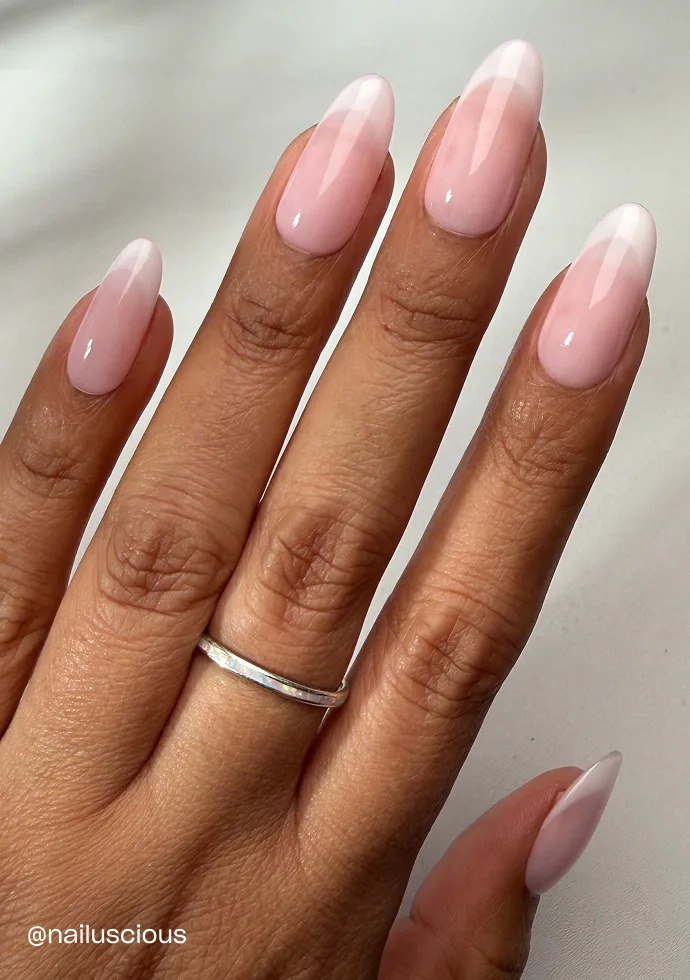 Create a classic bridal frenchie using our iconic duo: “Bubble Bath” and “Funny Bunny.” 