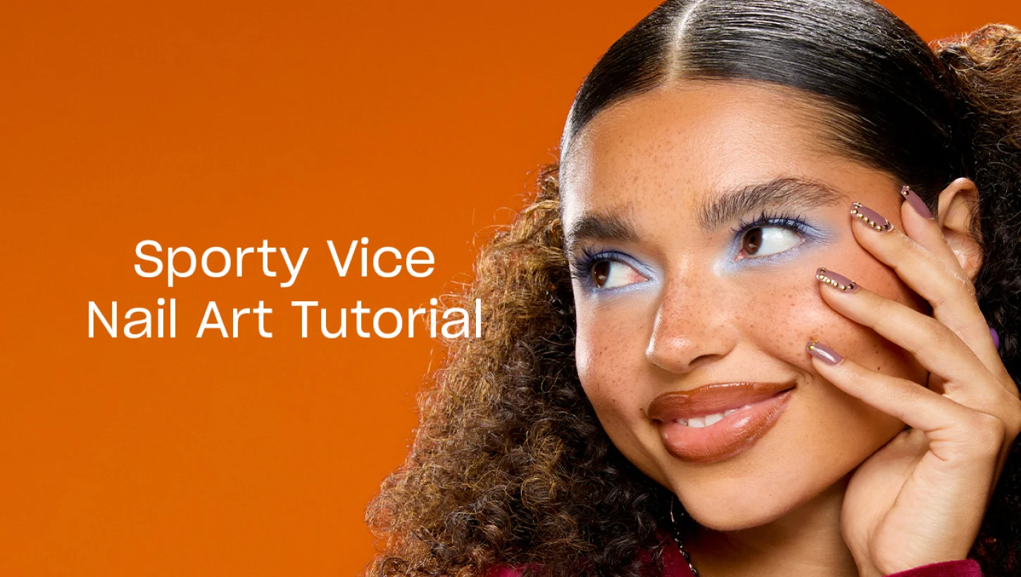 Sporty Vice Fall Nail Art Look