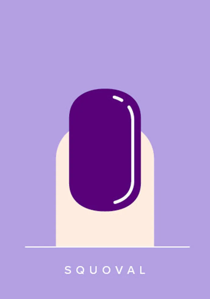 Best nail shape for your hands: Squoval Nails Best nail shape for your hands: Squoval Nails