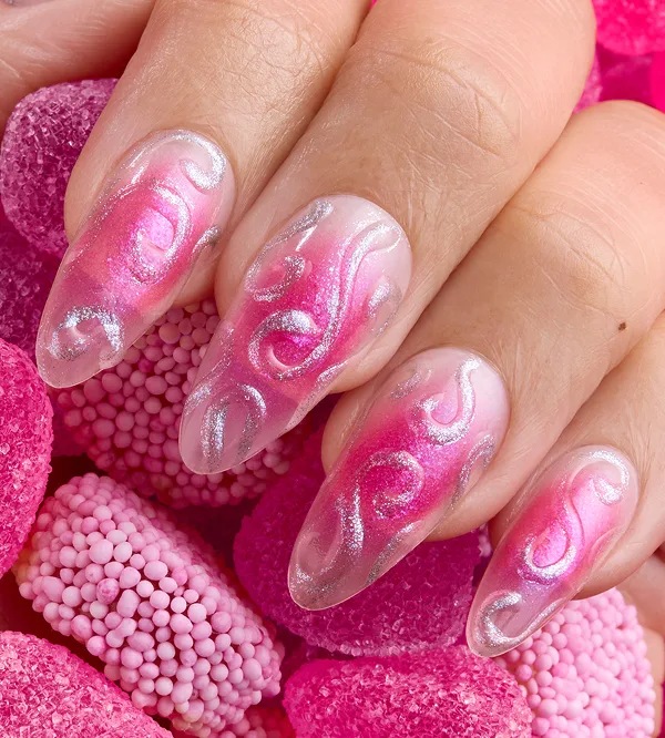 OPIcebox Cake Aura Nails Nail Art Look