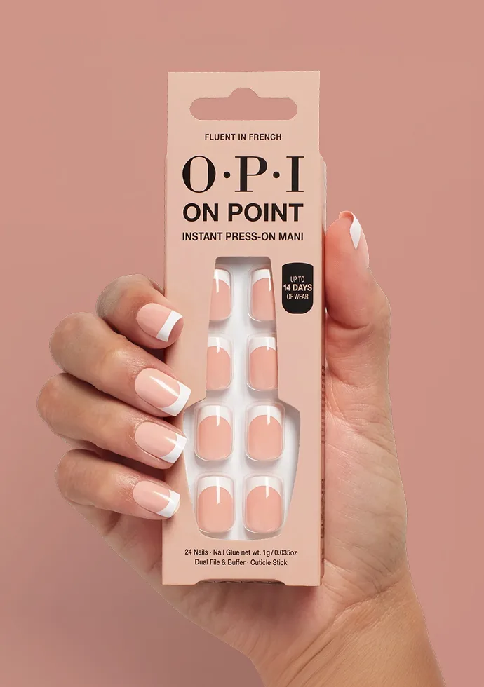 Square Press-on Nails: Fluent in French