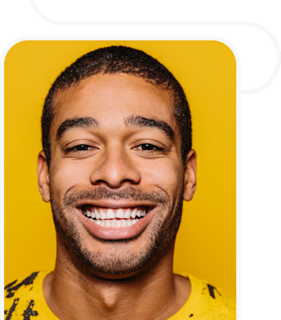 Man smiling