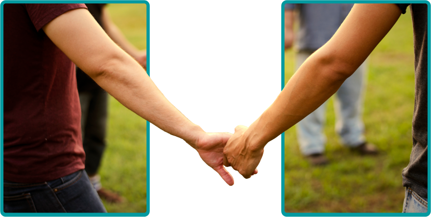 Holding hands