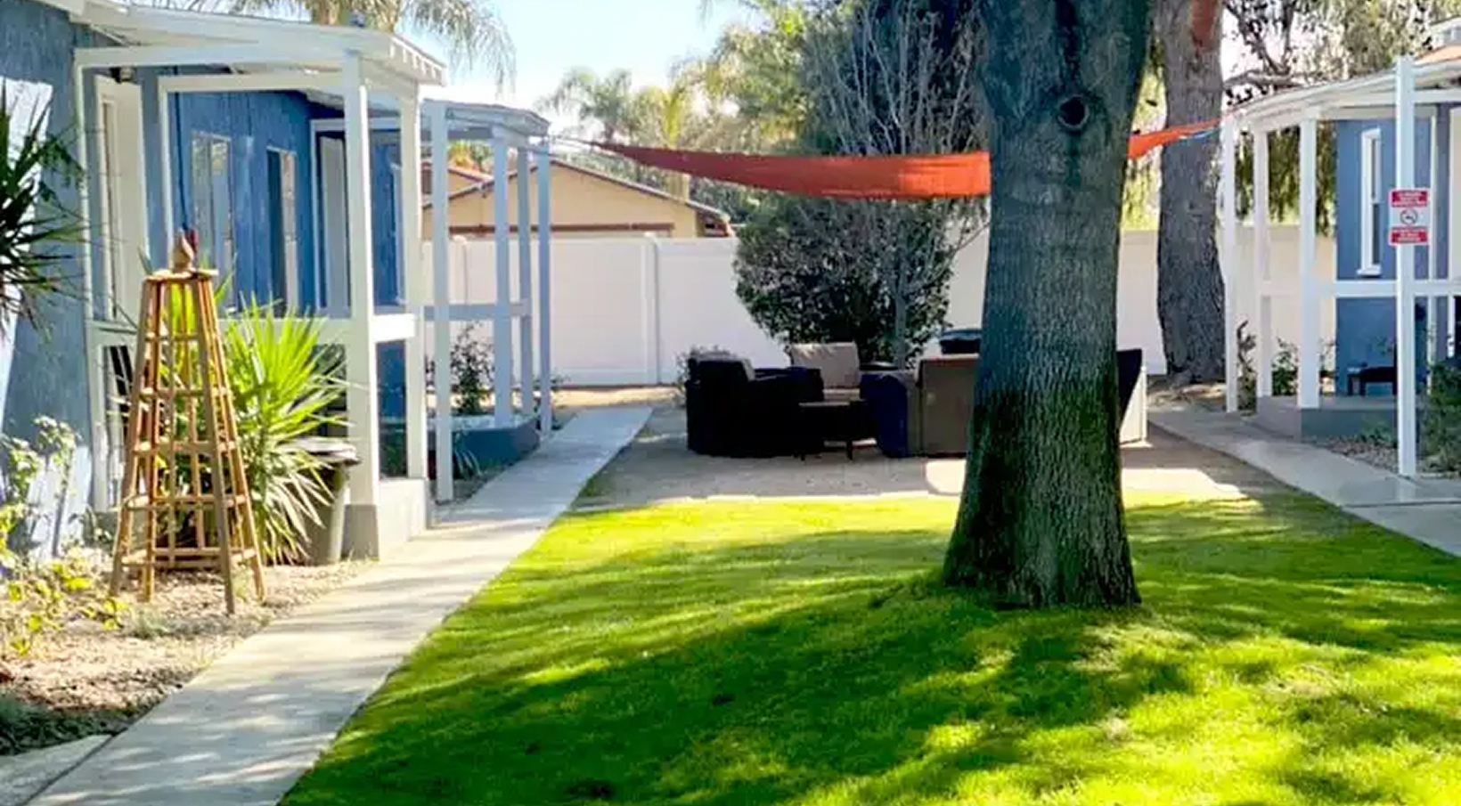 10-Acre-Ranch-BLU-Private-Cottages-Facility-Exterior-with-garden-sofa-set-outside