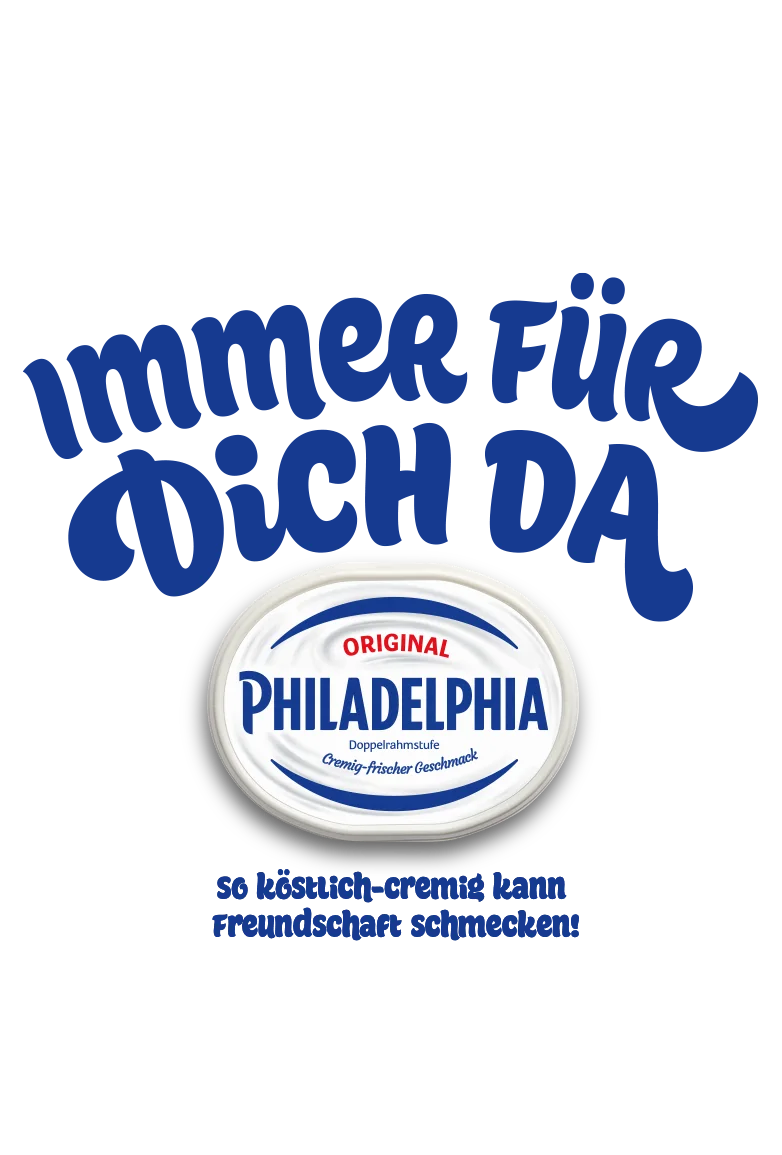 Ein Toast mit Philadelphia Frischkäse