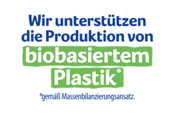 Text - Wir unterstützen die Produktion von biobasiertem Plastik