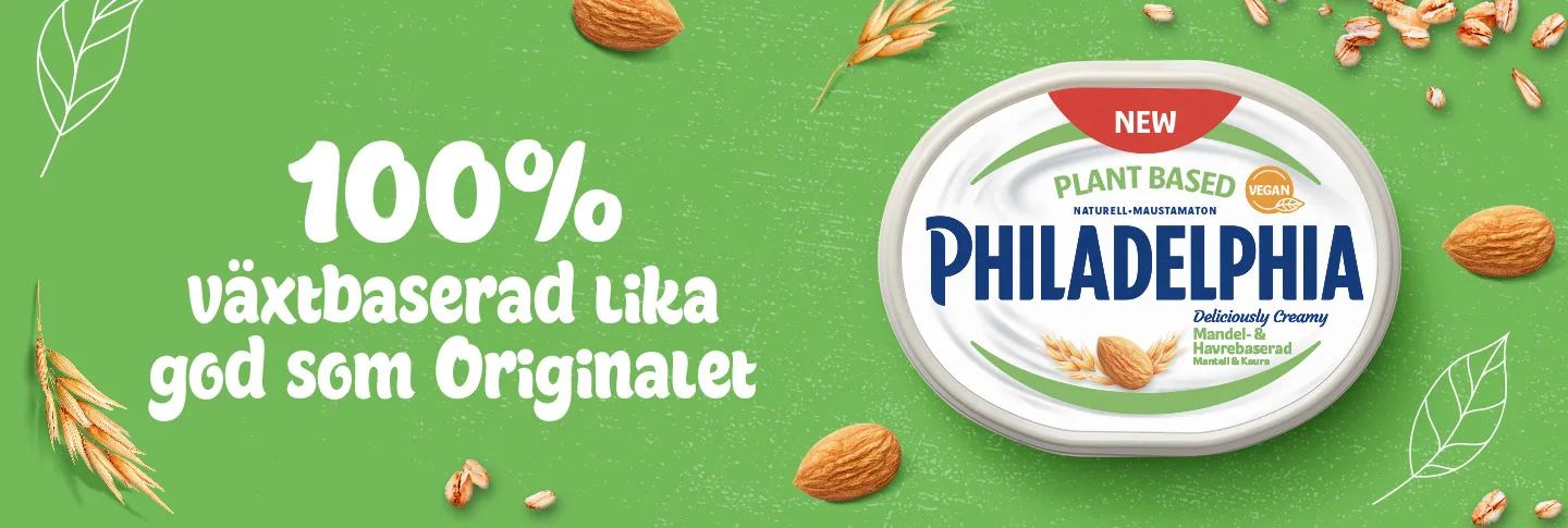 Nya Philadelphia Plant Based - med mandel och havre