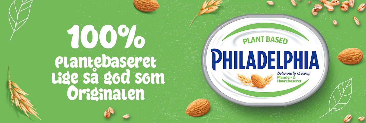 Nyhed Philadelphia Plant Based - med mandel og havre