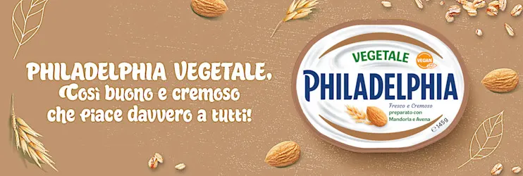 Nuovo Philadelphia Vegetale con mandorle e avena