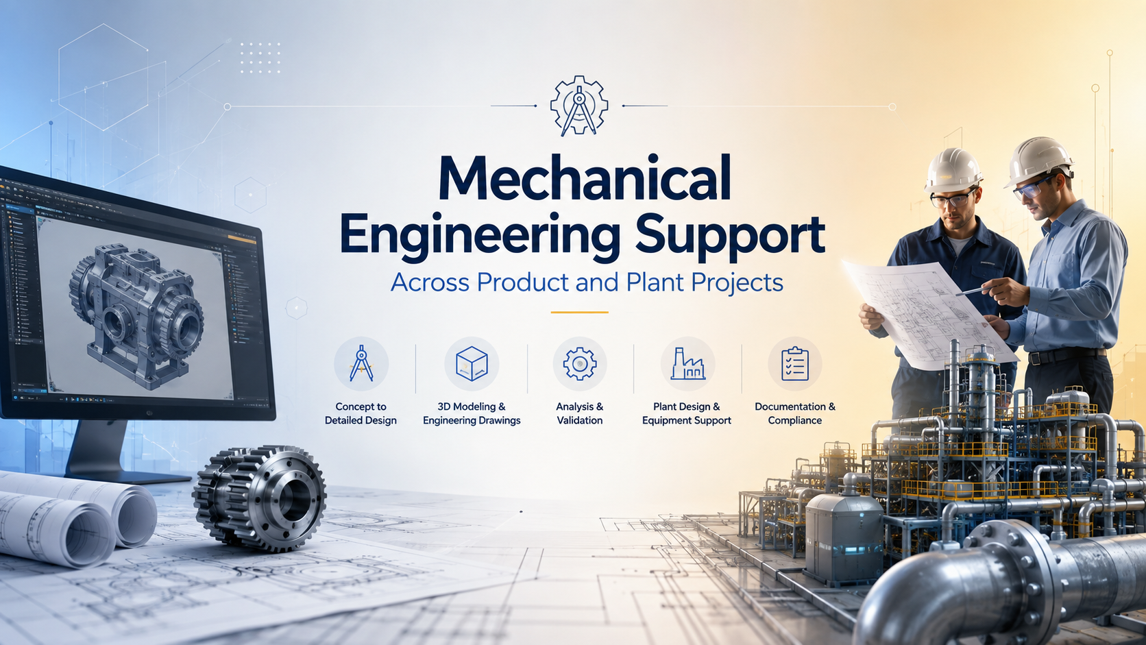 Mechanical Engineering Support Across Product and Plant Projects