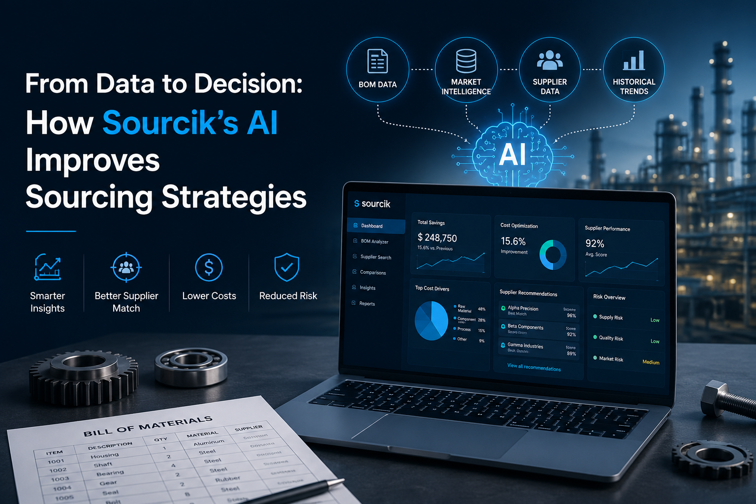 From Data to Decision: How Sourcik’s AI Improves Sourcing Strategies