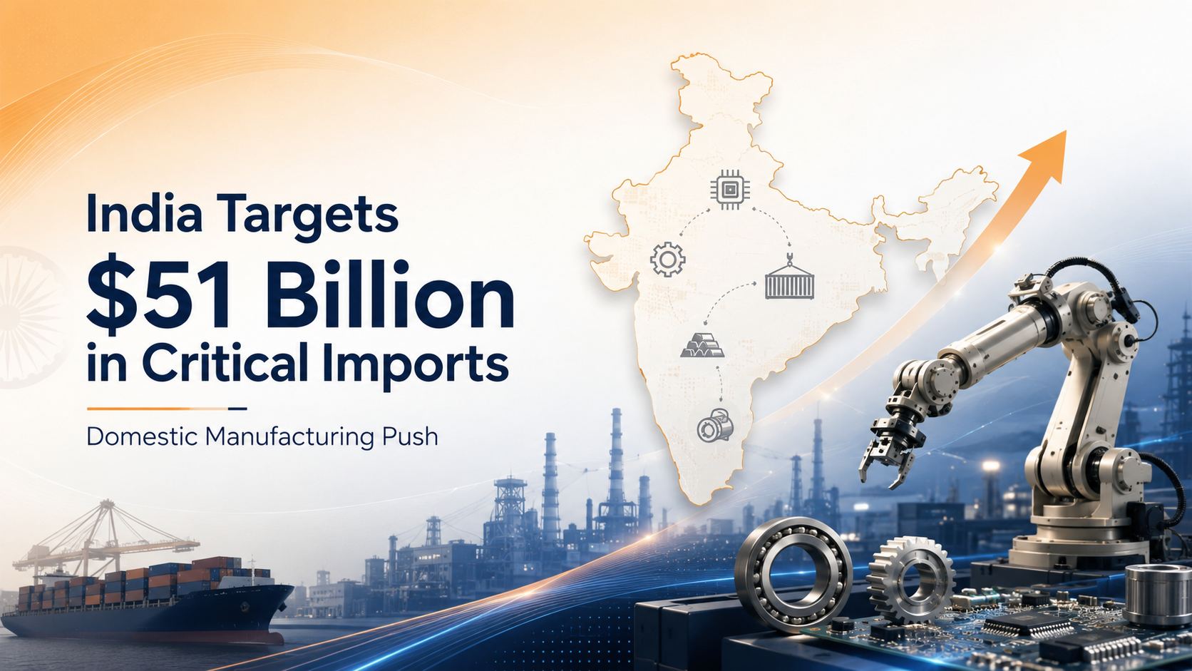 India Targets $51 Billion in Critical Imports for Domestic Manufacturing