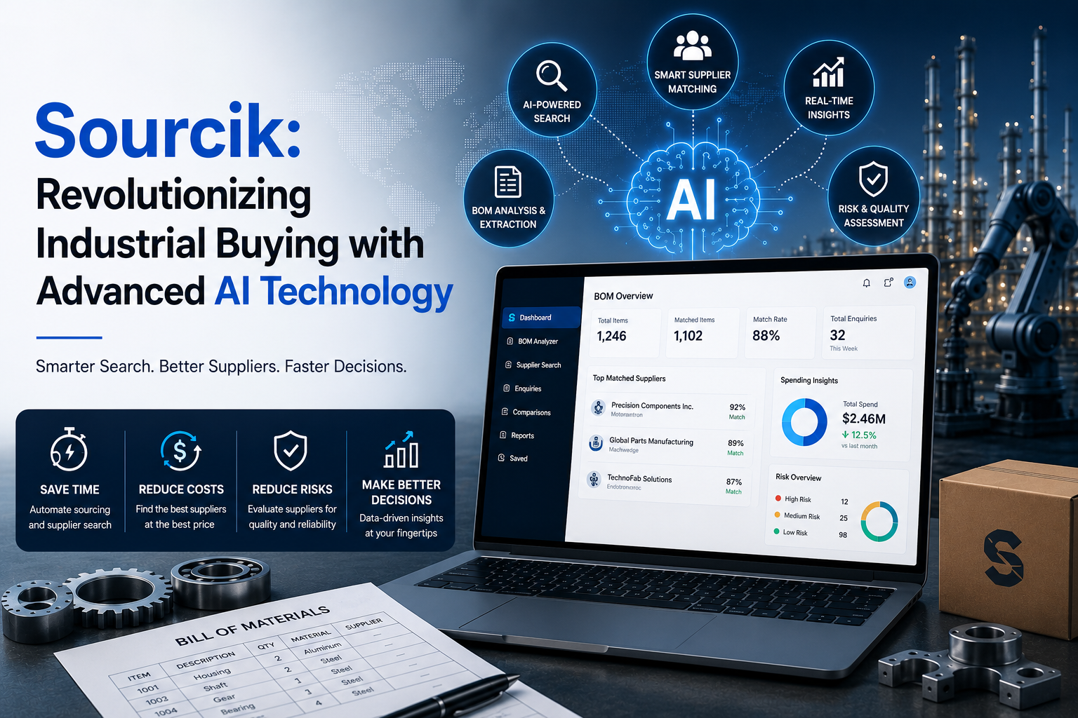 Sourcik: Revolutionizing Industrial Buying with Advanced AI Technology