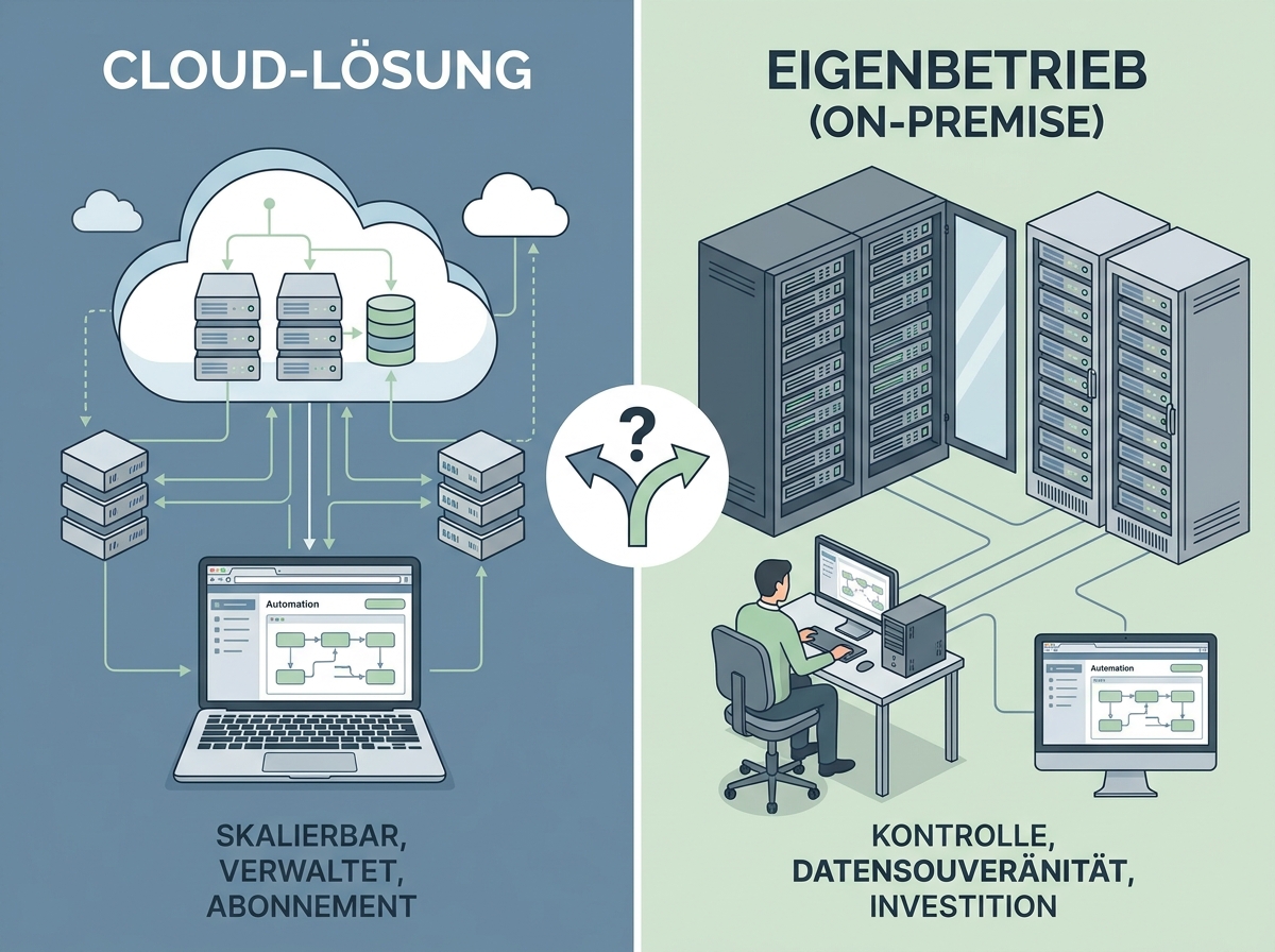 Cloud vs Self-Hosted n8n Automatisierung