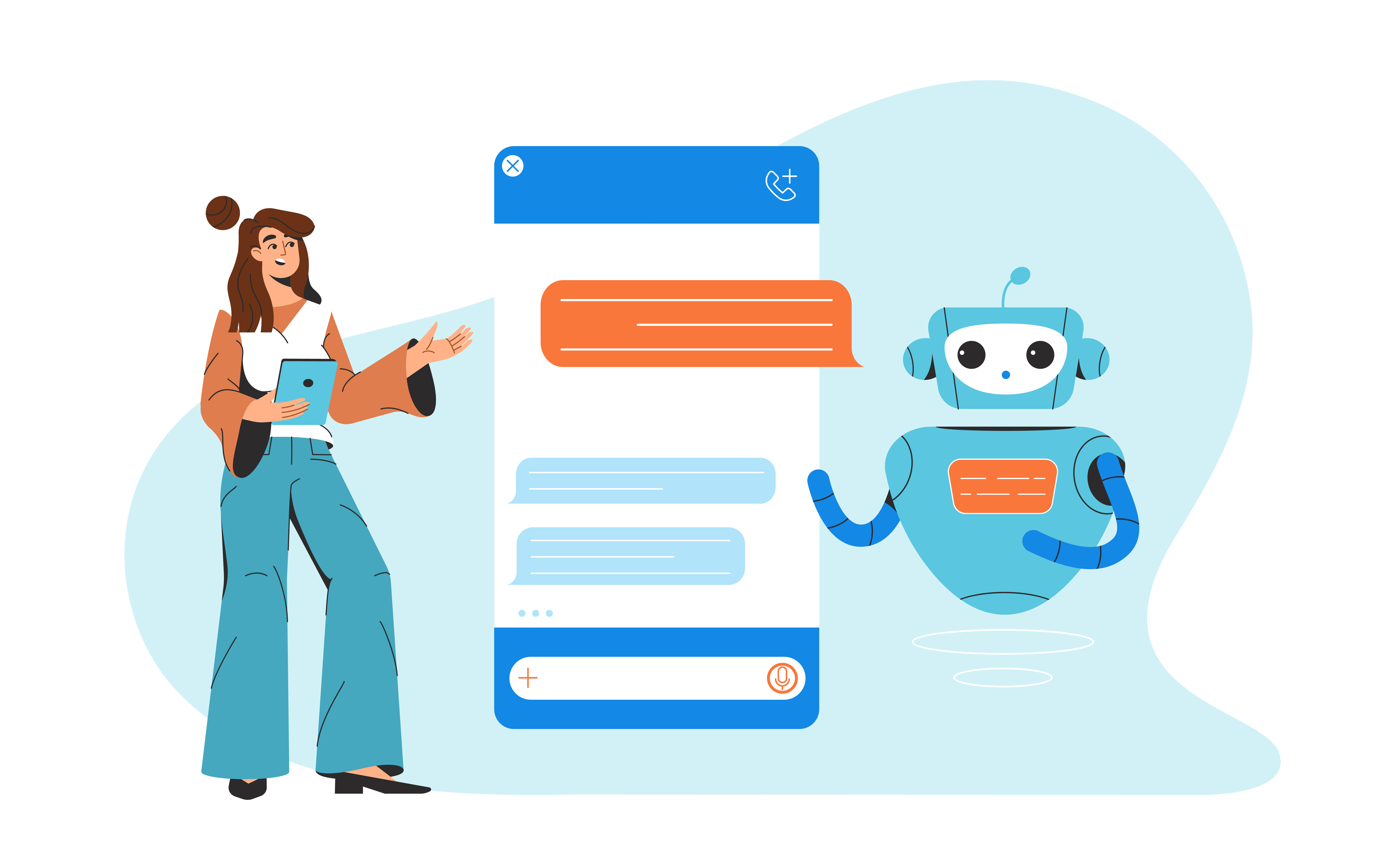 chatbot-mobile-woman