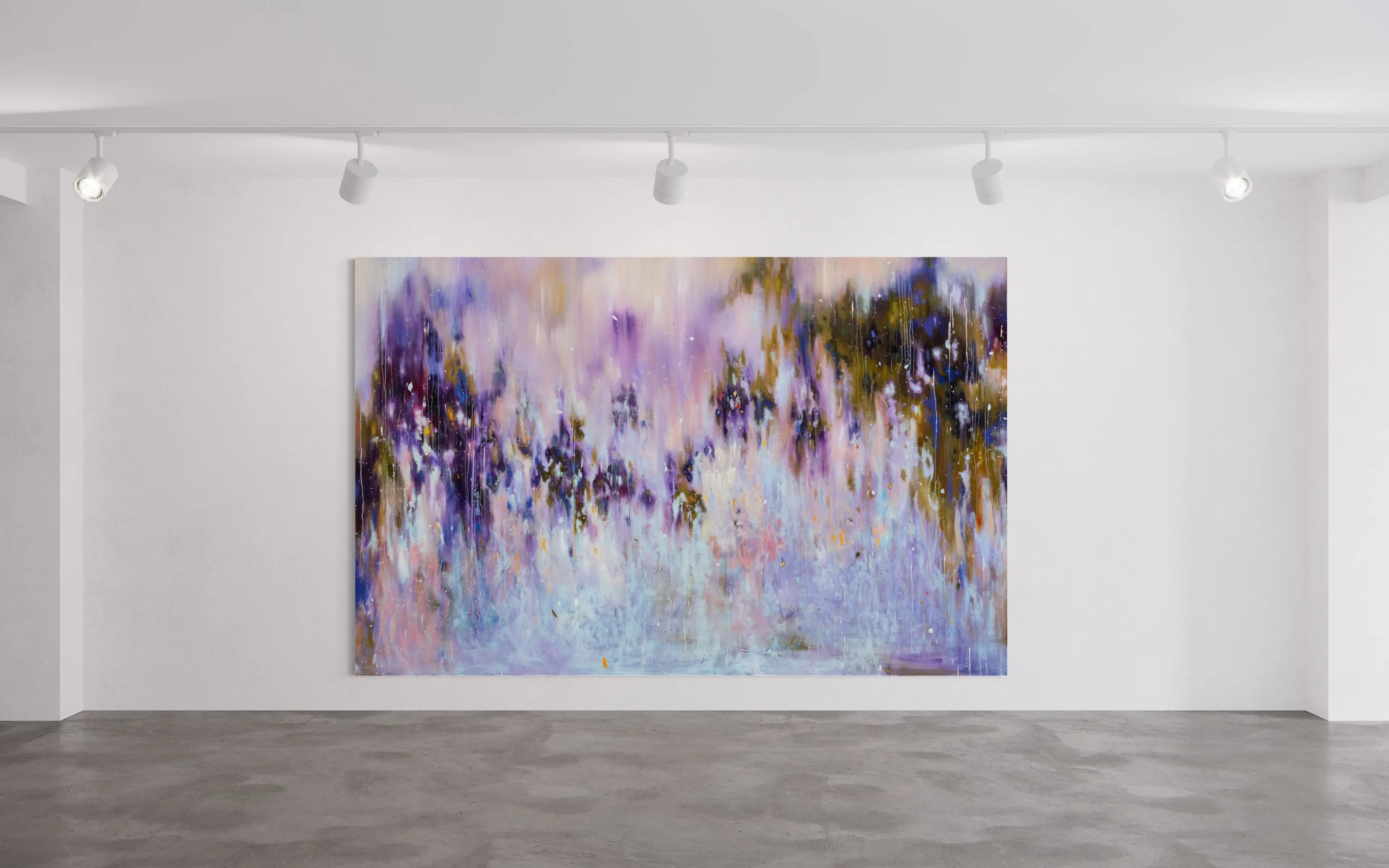 Hier sieht man das Werk "Mizutoha #1" aus dem Jahr 2025 des Berliner Künstlers und Malers "KATSUHIKO MATSUBARA", vertreten durch die zeitgenössische Hamburger Kunstgalerie "Galerie von Wegen" mit Sitz im Levantehaus, in der Mönckebergstraße 7 in 20095 Hamburg.
