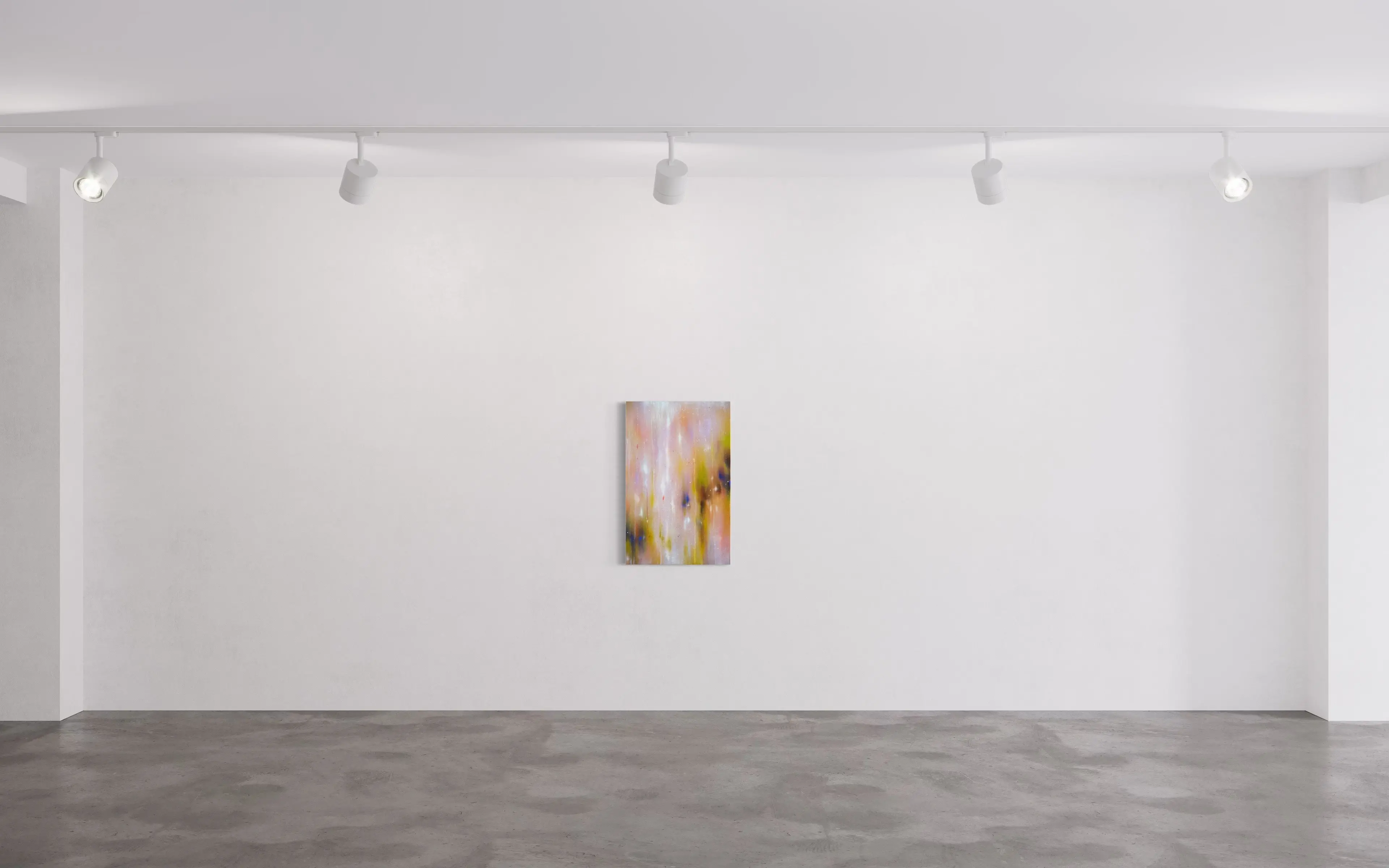 Hier sieht man das Werk "Shadow of the Mountain (Pink)" aus dem Jahr 2026 des Berliner Künstlers und Malers "KATSUHIKO MATSUBARA", vertreten durch die zeitgenössische Hamburger Kunstgalerie "Galerie von Wegen" mit Sitz im Levantehaus, in der Mönckebergstraße 7 in 20095 Hamburg.