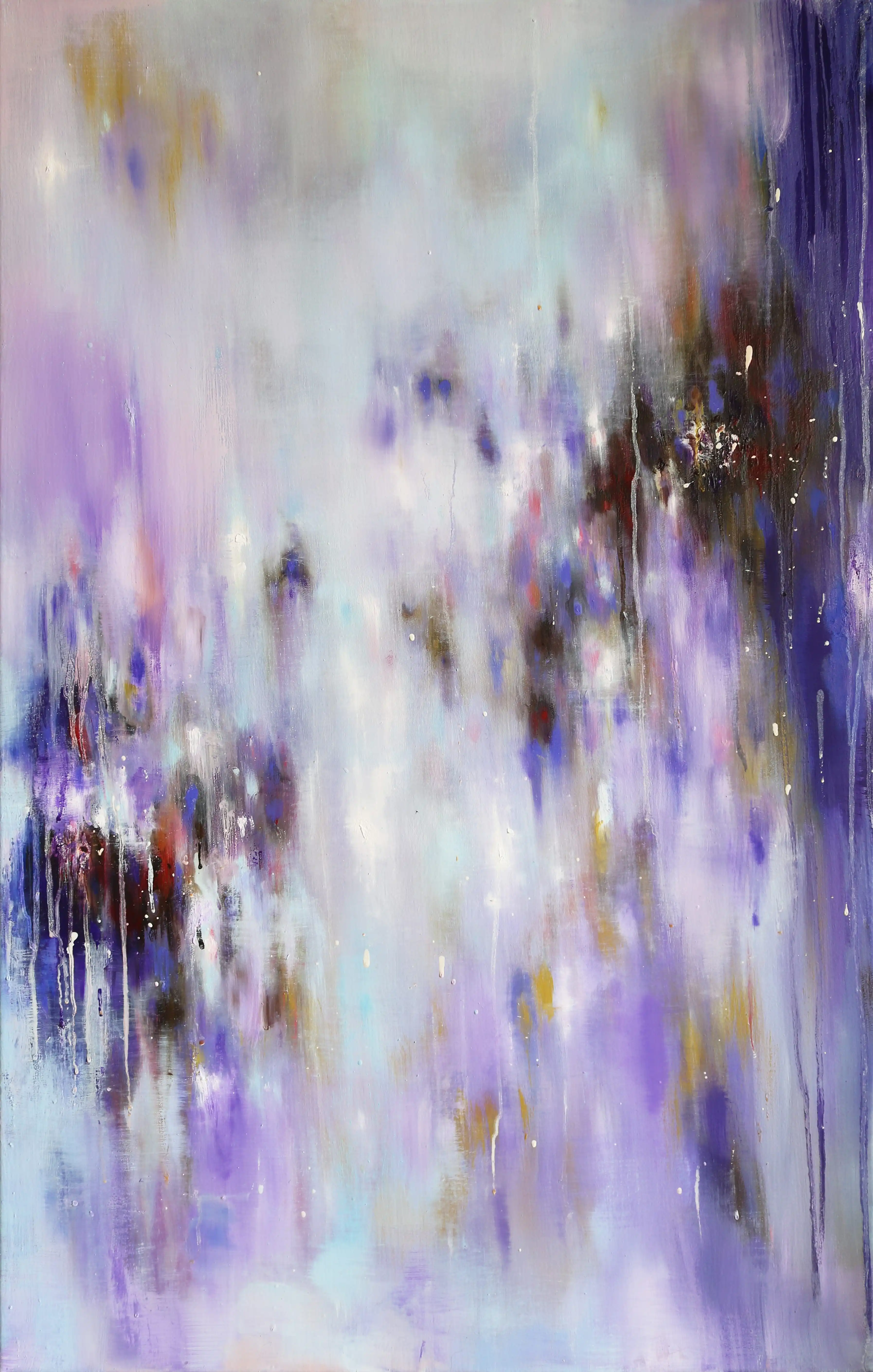 Hier sieht man das Werk "Shadow of the Mountain #2" aus dem Jahr 2025 des Berliner Künstlers und Malers "KATSUHIKO MATSUBARA", vertreten durch die zeitgenössische Hamburger Kunstgalerie "Galerie von Wegen" mit Sitz im Levantehaus, in der Mönckebergstraße 7 in 20095 Hamburg.