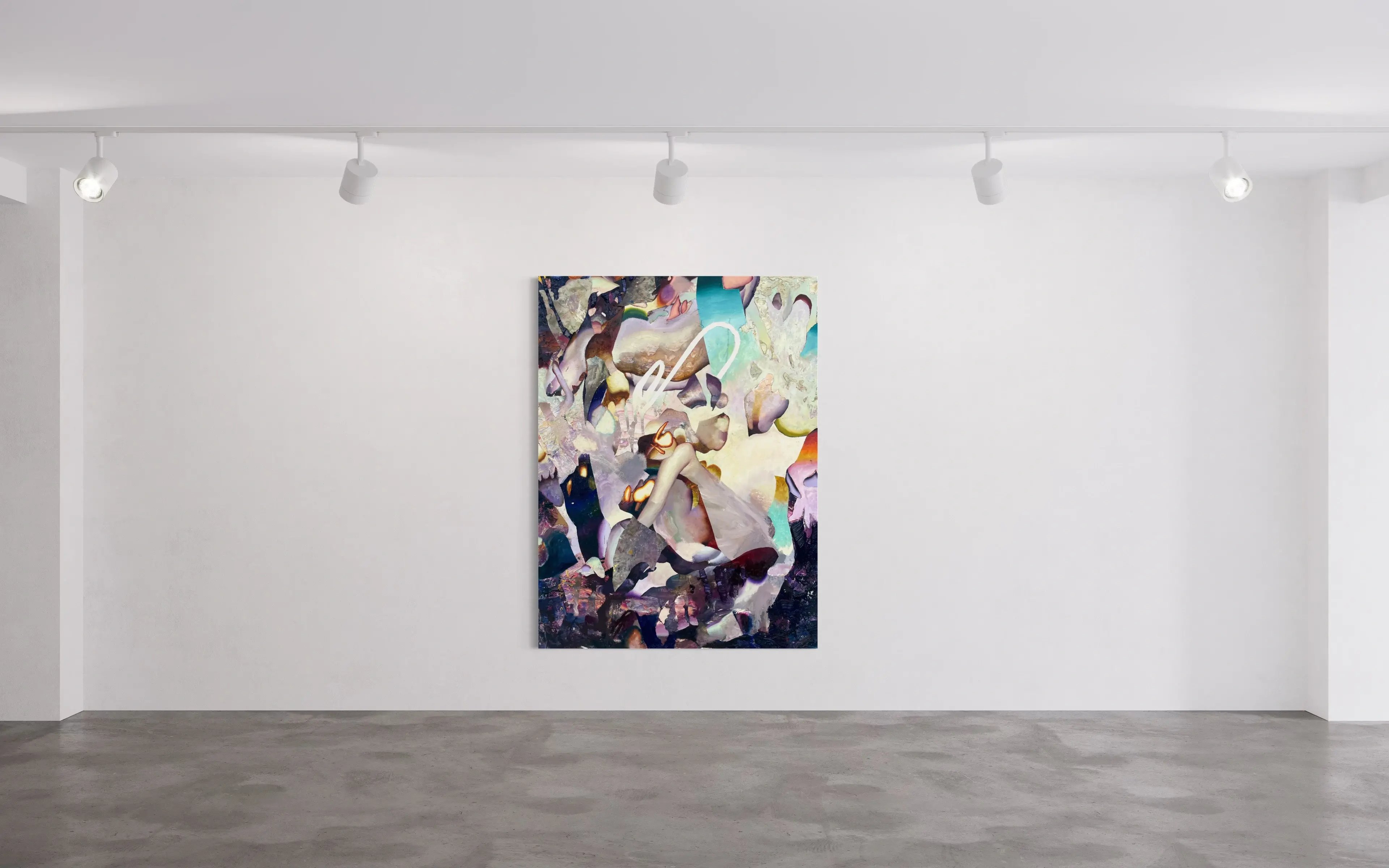 Hier sieht man das Werk "Salience I" aus dem Jahr 2025 als Raumansicht des Hamburger Künstlers "Jakob Scheidt", vertreten durch die zeitgenössische Hamburger Kunstgalerie "Galerie von Wegen", mit Sitz im Levantehaus in der Mönckebergstraße 7, in 20095 Hamburg.