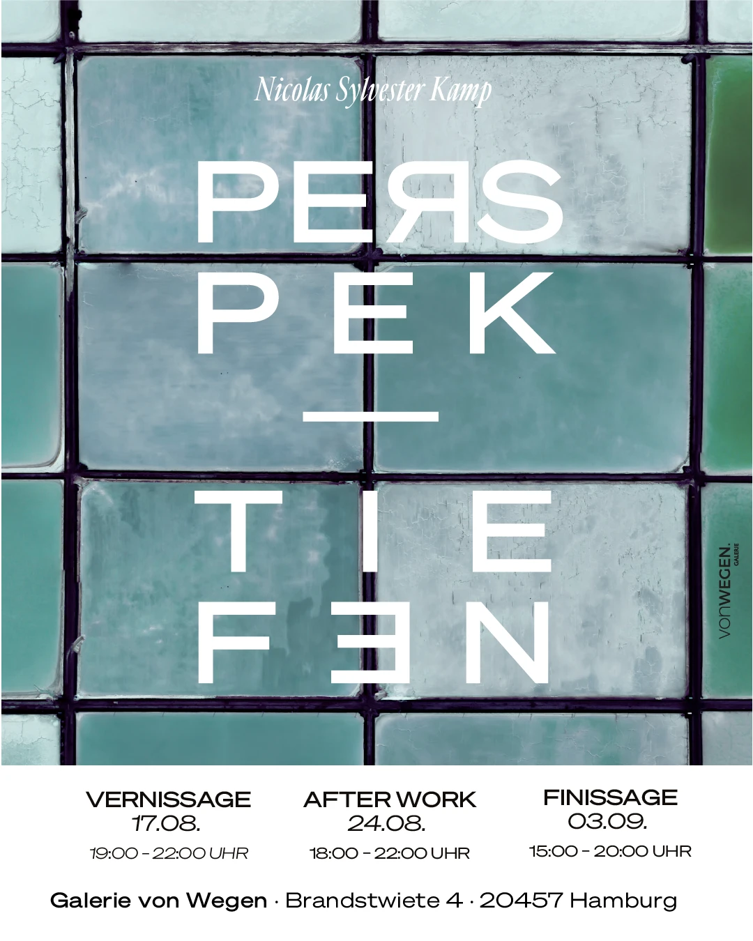 PERSPEK-TIEFEN Ausstellung mit Nicolas Sylvester Kamp bei der zeitgenössischen Hamburger Galerie von Wegen