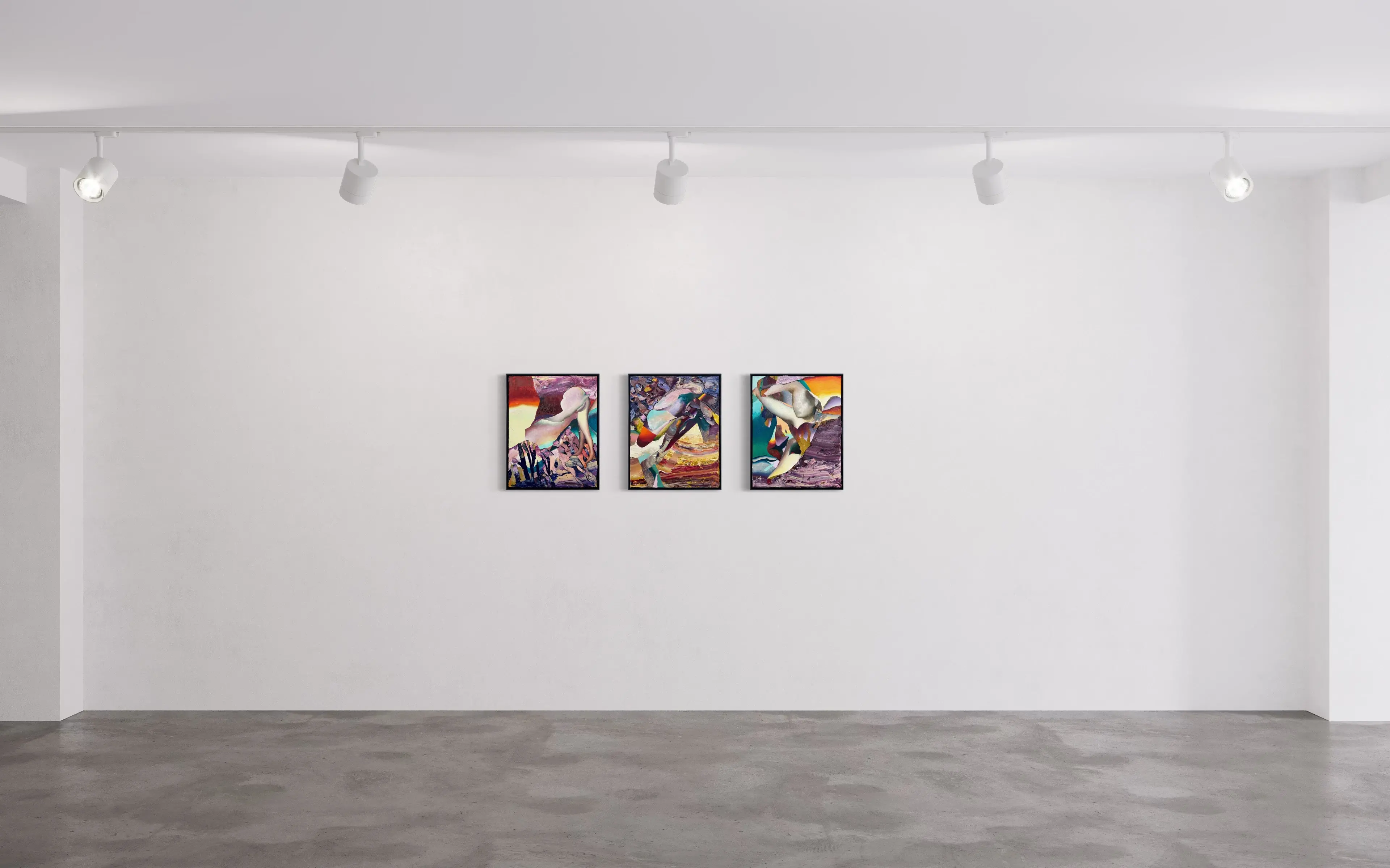 Hier sieht man das Werk "Crush II" aus dem Jahr 2025 als Raumansicht des Hamburger Künstlers "Jakob Scheidt", vertreten durch die zeitgenössische Hamburger Kunstgalerie "Galerie von Wegen", mit Sitz im Levantehaus in der Mönckebergstraße 7, in 20095 Hamburg.