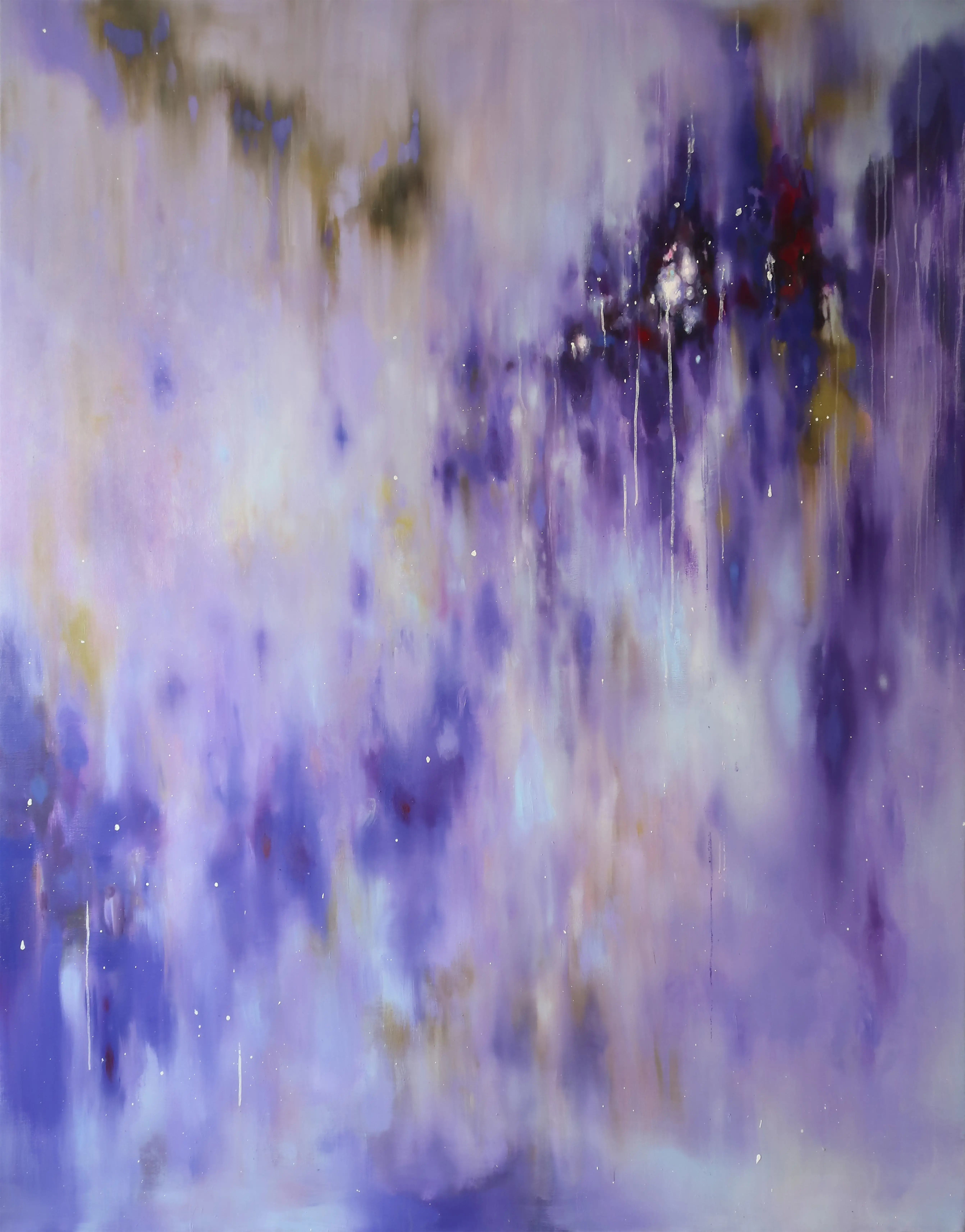 Hier sieht man das Werk "Yoru" aus dem Jahr 2025 des Berliner Künstlers und Malers "KATSUHIKO MATSUBARA", vertreten durch die zeitgenössische Hamburger Kunstgalerie "Galerie von Wegen" mit Sitz im Levantehaus, in der Mönckebergstraße 7 in 20095 Hamburg.