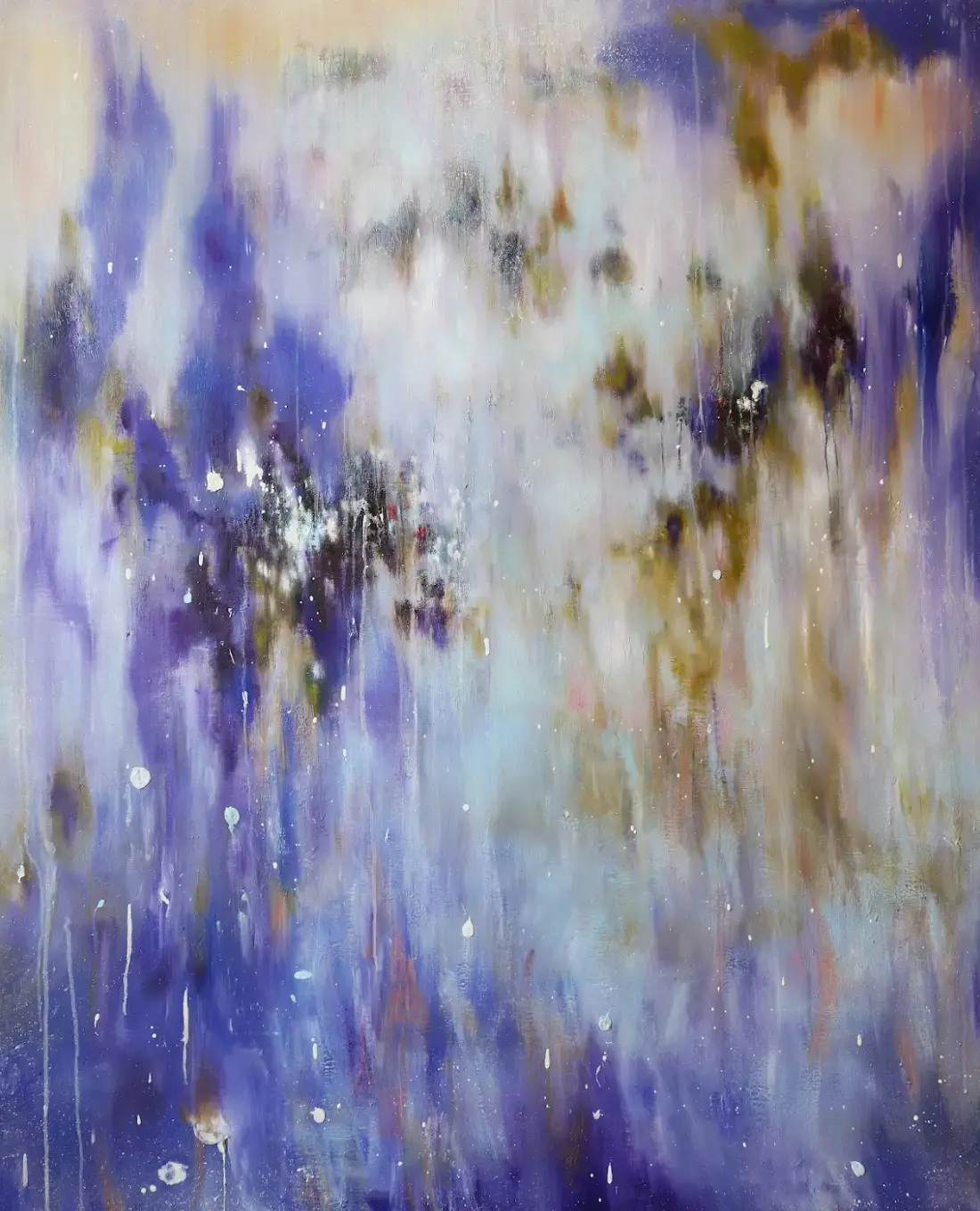 Hier sieht man das Werk "Kumonoma" aus dem Jahr 2025 des Berliner Künstlers und Maler "KATSUHIKO MATSUBARA", vertreten durch die zeitgenössische Hamburger Kunstgalerie "Galerie von Wegen" mit Sitz im Levantehaus, in der Mönckebergstraße 7 in 20095 Hamburg.