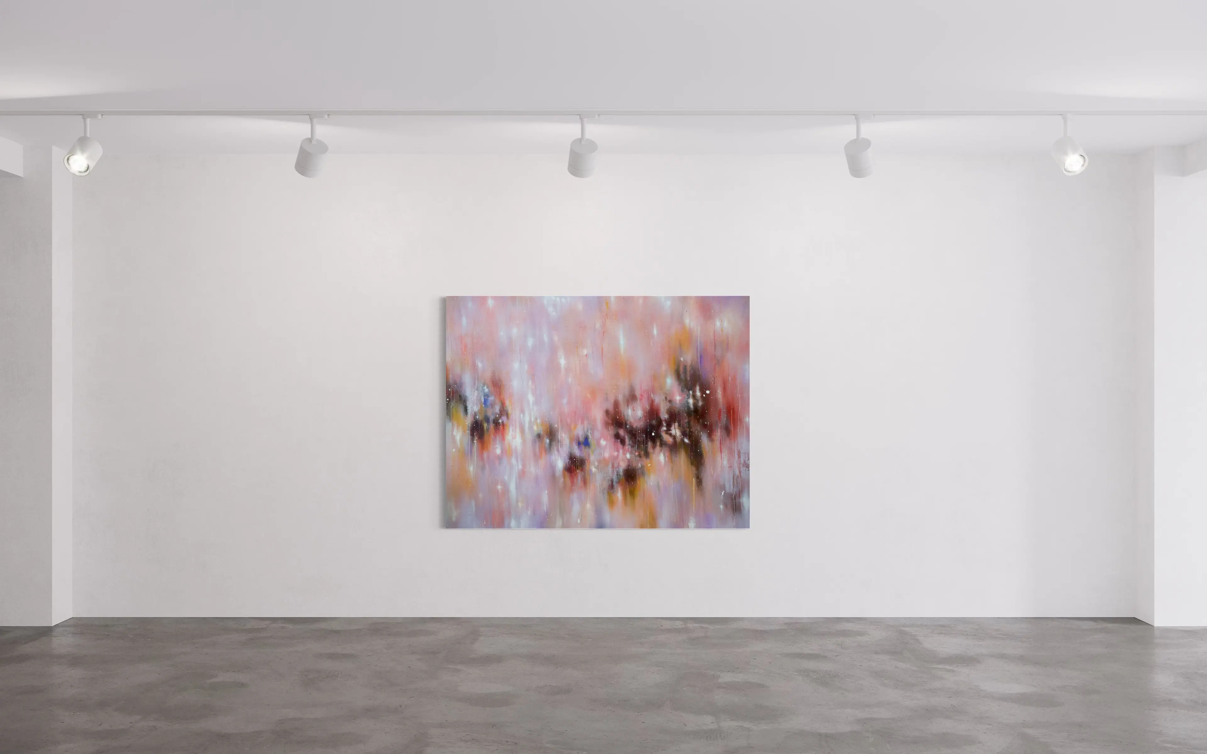 Hier sieht man das Werk "Twilight Tree (Red)" aus dem Jahr 2026 des Berliner Künstlers und Malers "KATSUHIKO MATSUBARA", vertreten durch die zeitgenössische Hamburger Kunstgalerie "Galerie von Wegen" mit Sitz im Levantehaus, in der Mönckebergstraße 7 in 20095 Hamburg.