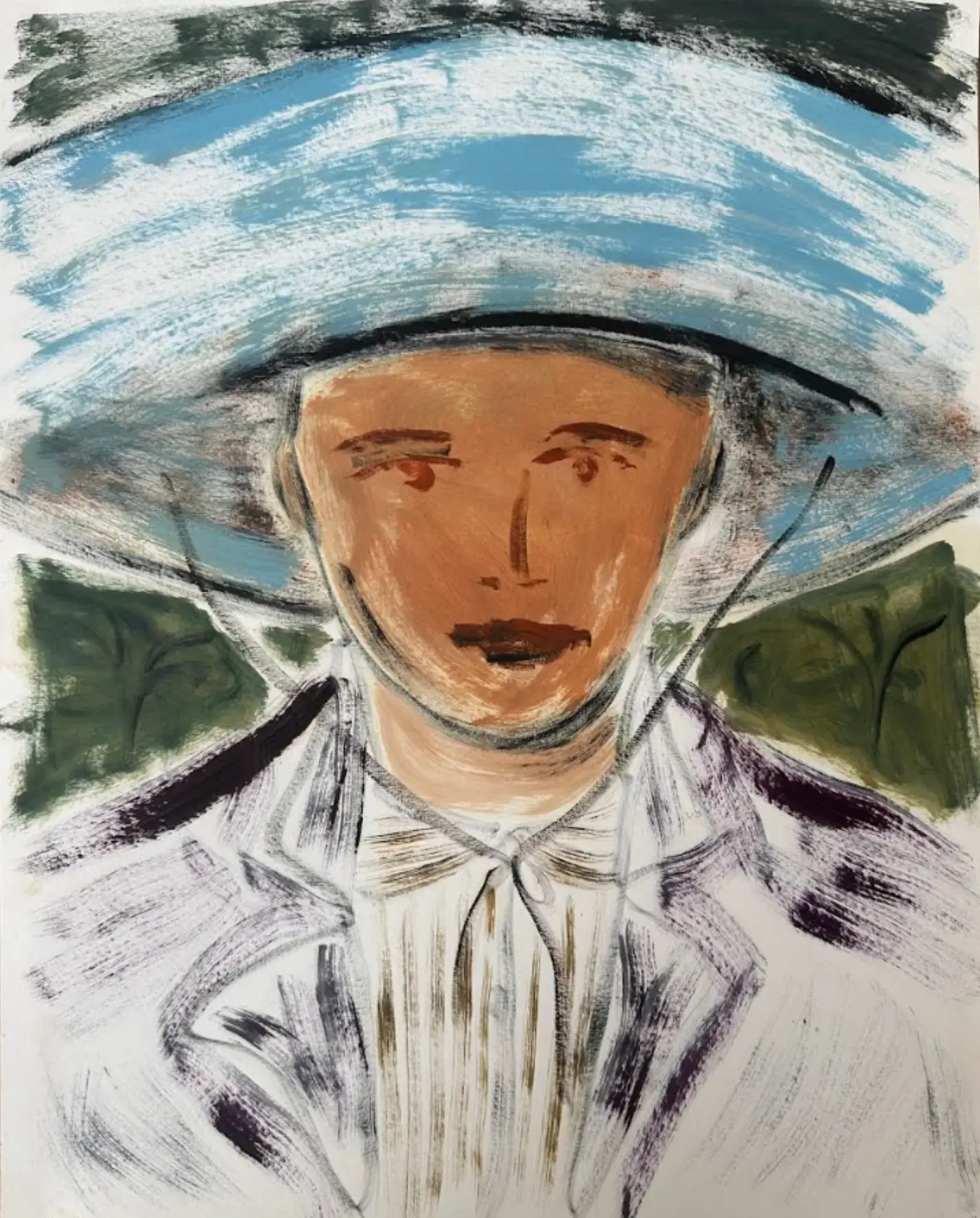Hier sieht man das Kunstwerk "Untitled" aus 2021 vom Dänischen Künstler und Maler "Lasse Thorst", vertreten durch die zeitgenössische Hamburger Kunstgalerie "Galerie von Wegen" mit Sitz im Levantehaus, in der Mönckebergstraße 7 in 20095 Hamburg.