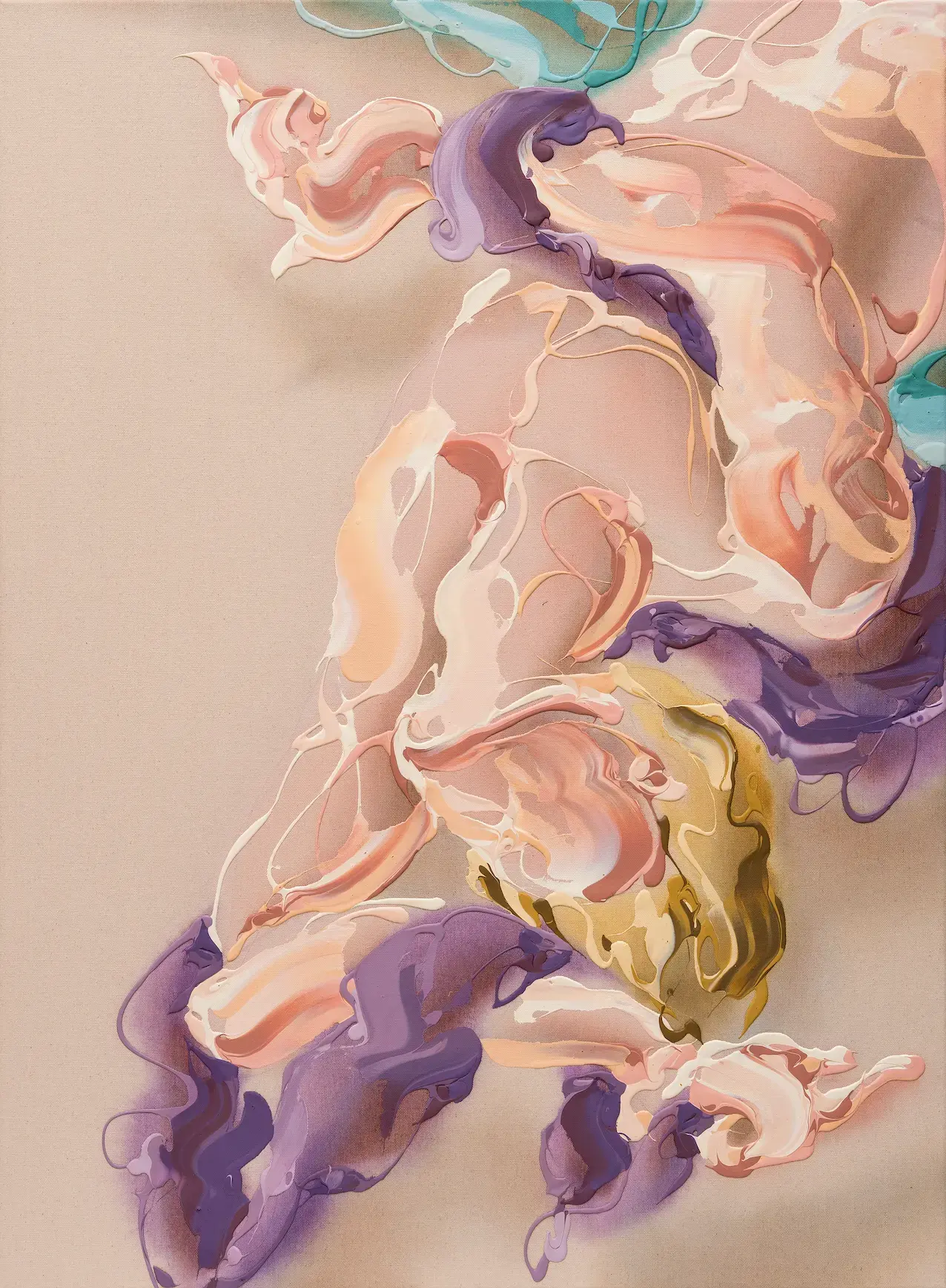 Hier sieht man das Werk "Changing perspective" aus dem Jahr 2025 des Berliner Künstlers "Lennart Grau", vertreten durch die zeitgenössische Hamburger Kunstgalerie "Galerie von Wegen", mit Sitz im Levantehaus in der Mönckebergstraße 7.