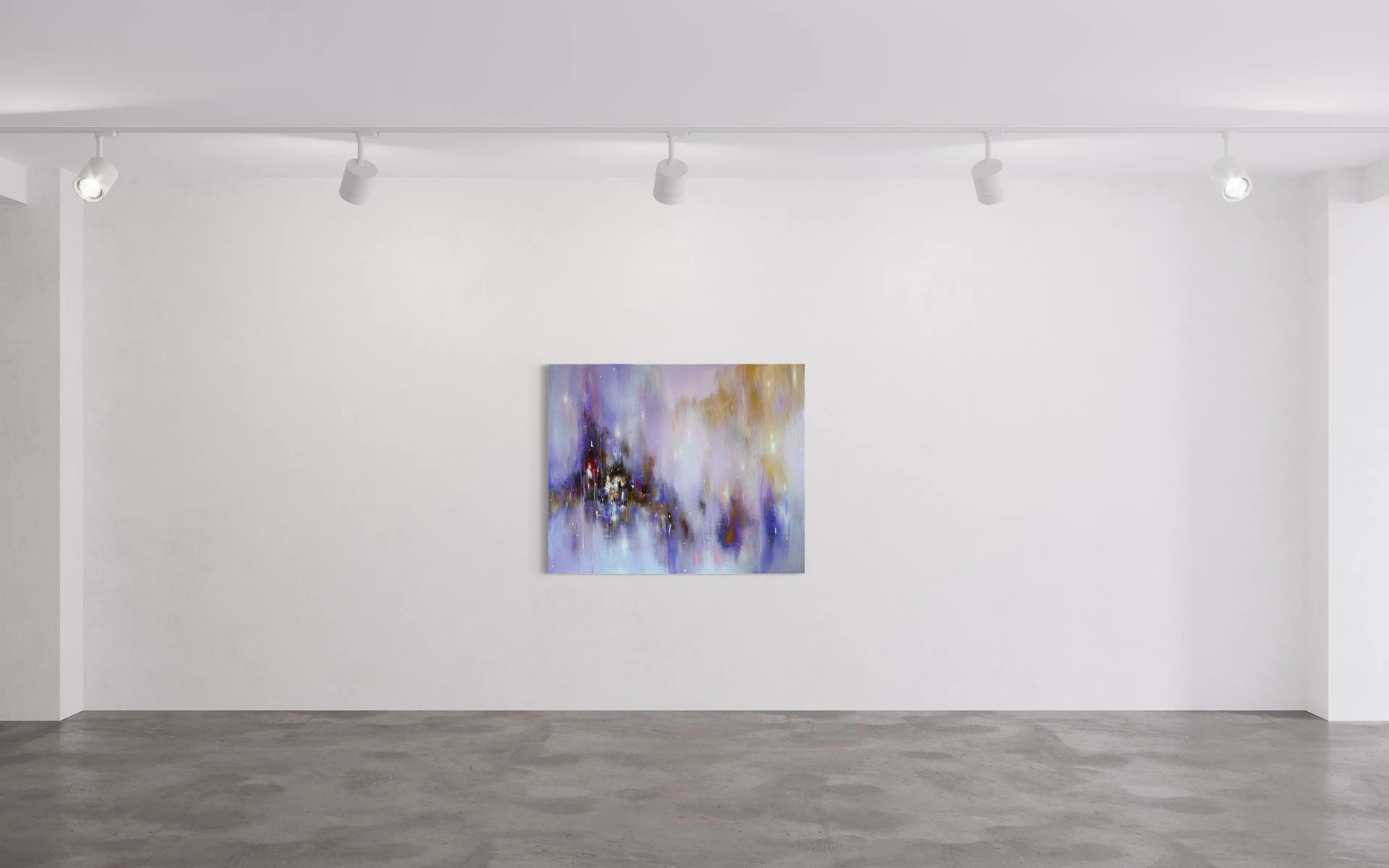 Hier sieht man das Werk "Shadow of the Mountain" aus dem Jahr 2025 des Berliner Künstlers und Malers "KATSUHIKO MATSUBARA", vertreten durch die zeitgenössische Hamburger Kunstgalerie "Galerie von Wegen" mit Sitz im Levantehaus, in der Mönckebergstraße 7 in 20095 Hamburg.