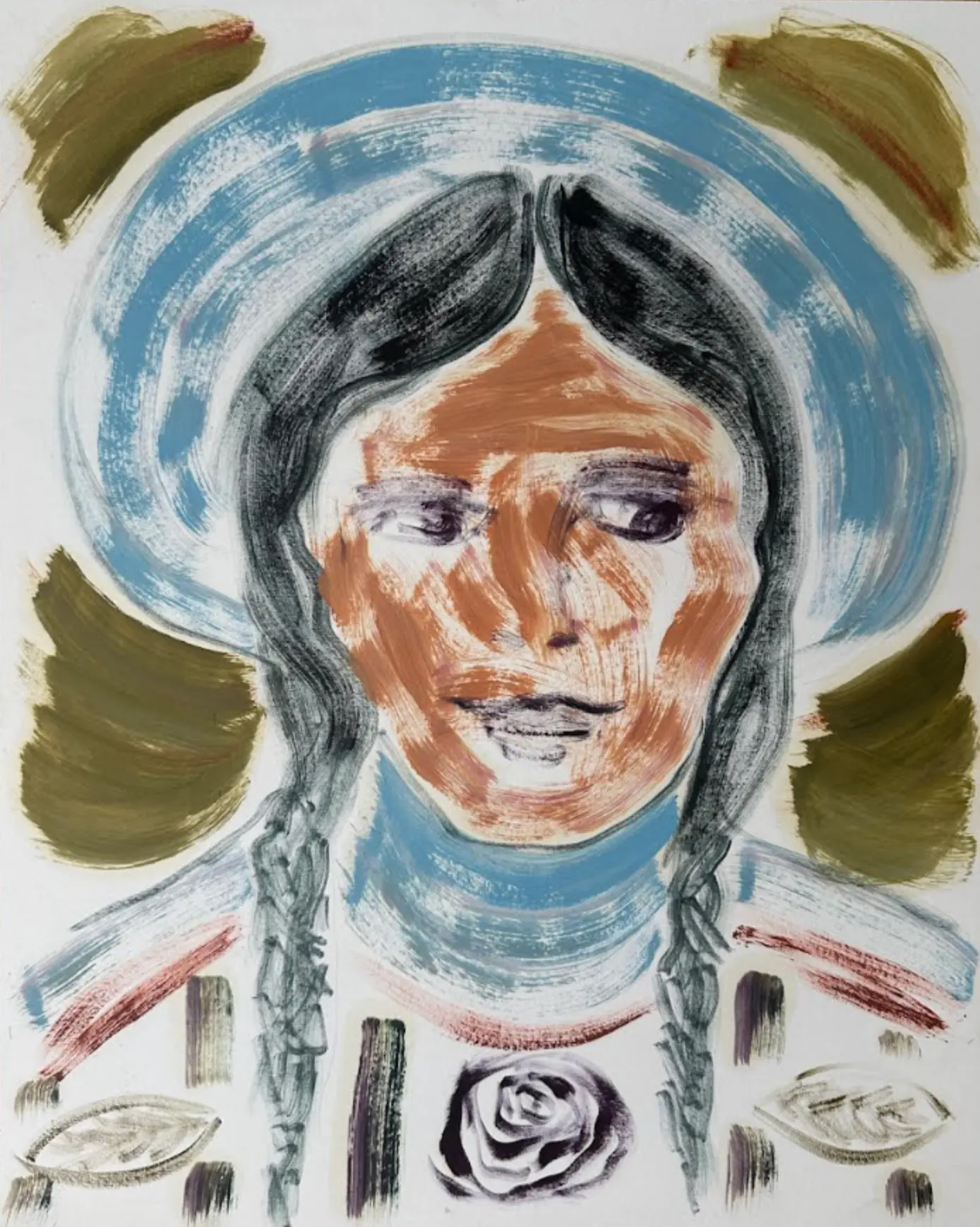 Hier sieht man das Kunstwerk "Untitled" aus 2021 vom Dänischen Künstler und Maler "Lasse Thorst", vertreten durch die zeitgenössische Hamburger Kunstgalerie "Galerie von Wegen" mit Sitz im Levantehaus, in der Mönckebergstraße 7 in 20095 Hamburg.