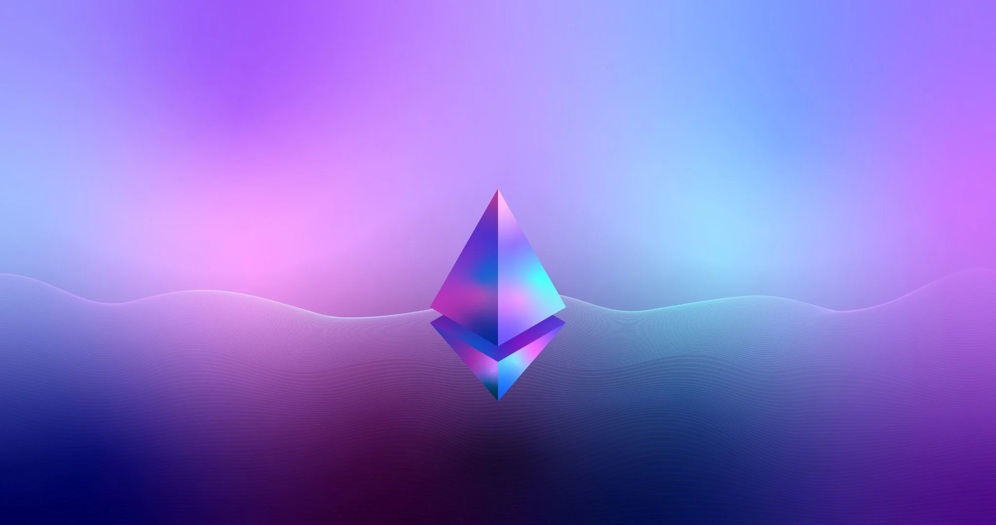 An Ethereum logo floating in a blurry, purple ambient background. Source: Nenad Novaković / Unsplash