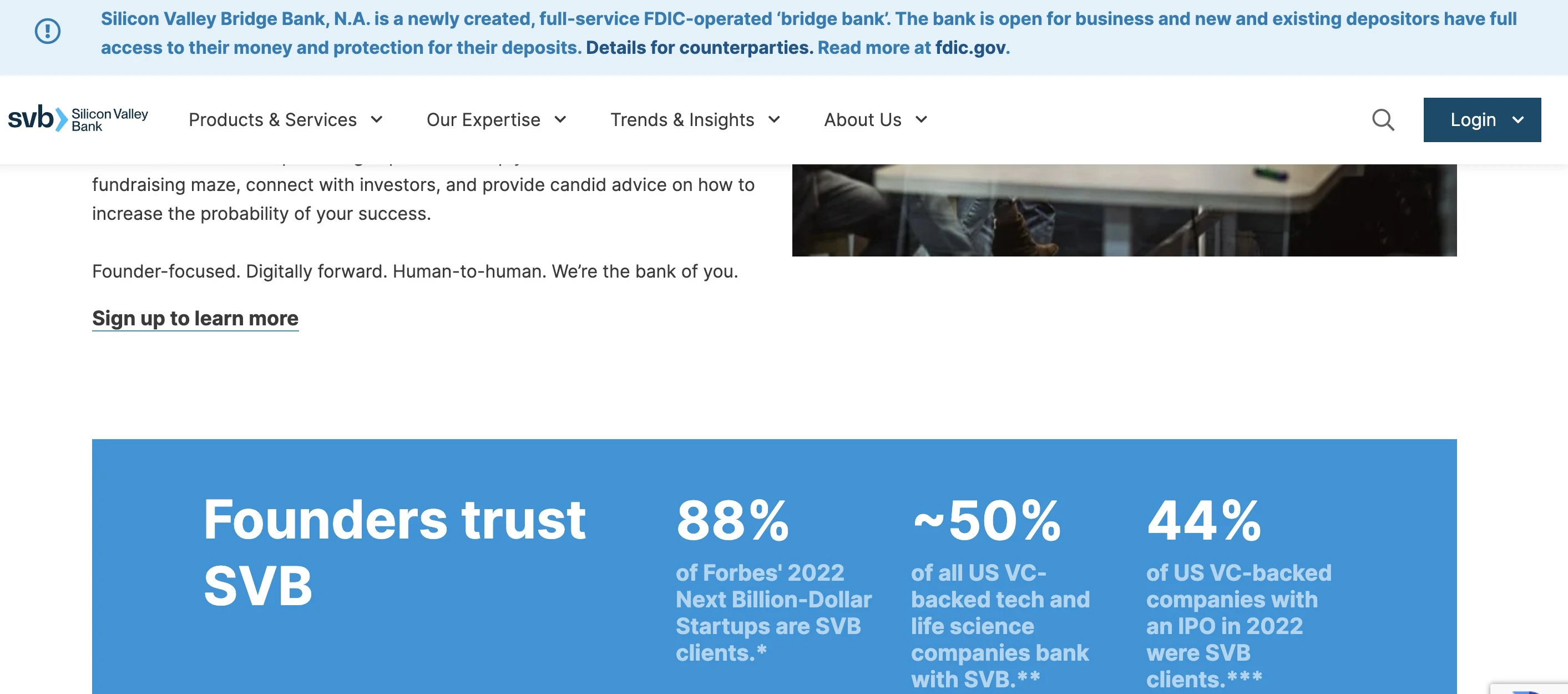 founders-trust-svb-page