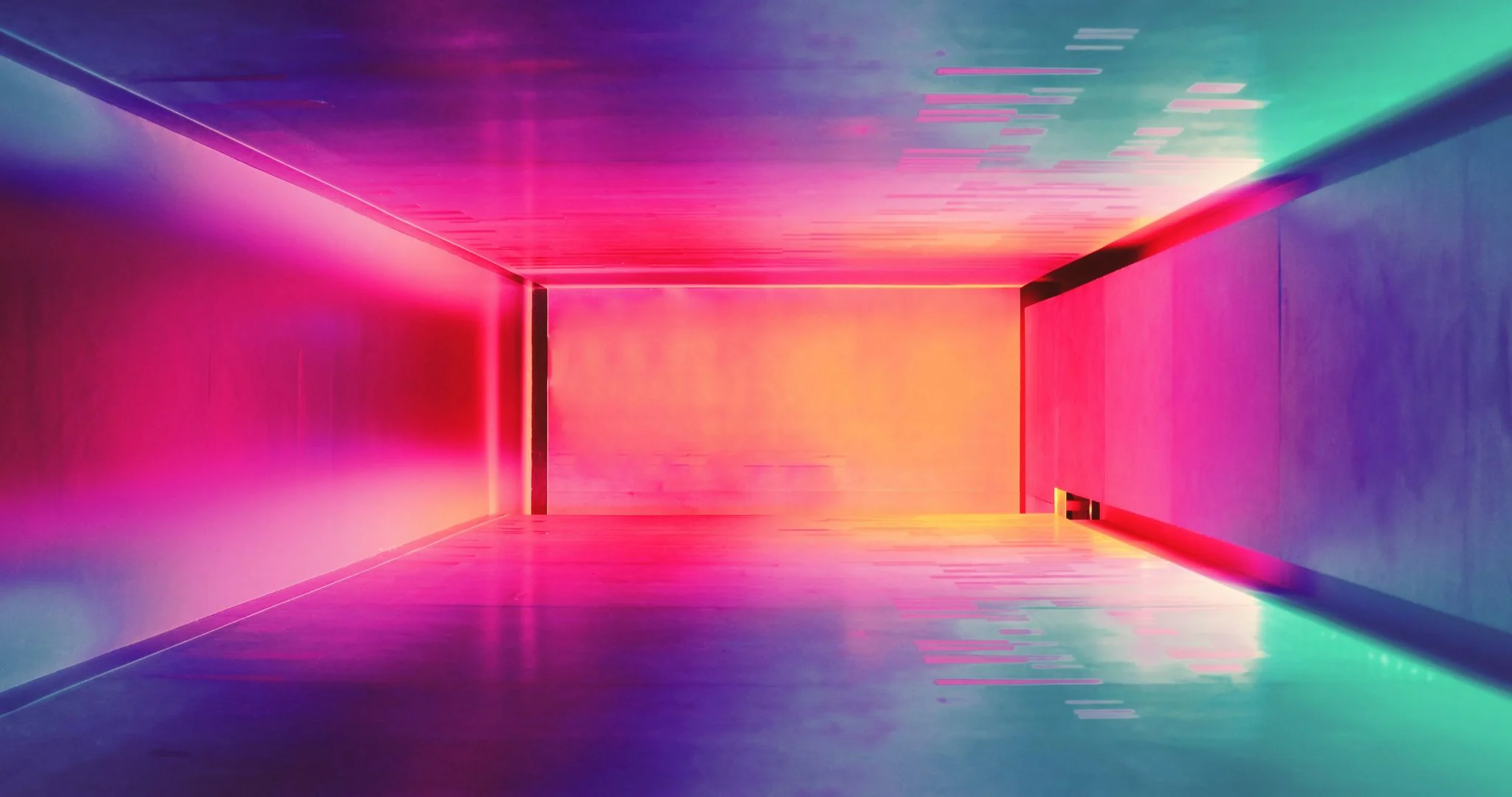 A hallway with neon lighting. Source: Efe Kurnaz/Unsplash