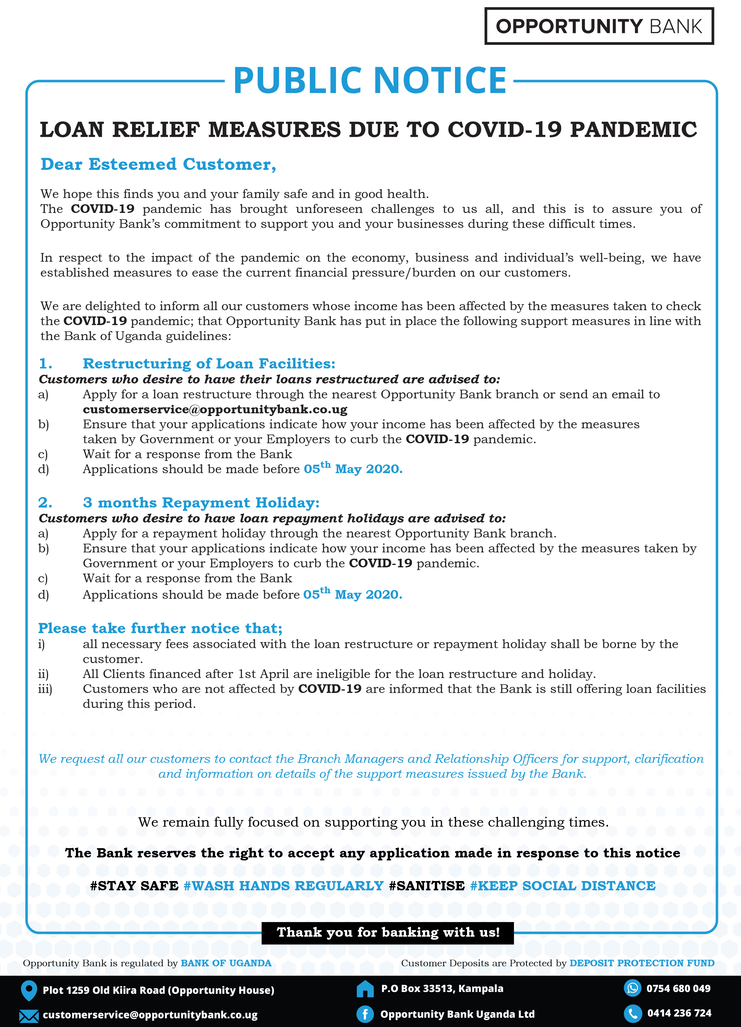 PUBLIC NOTICE!