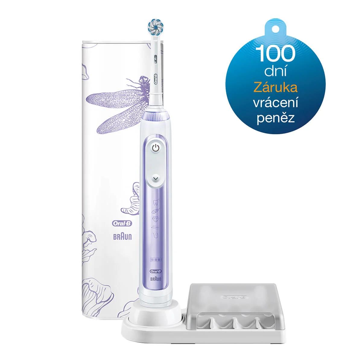 Oral-B Genius Special Edition Orchid Purple Elektrický Zubní Kartáček 