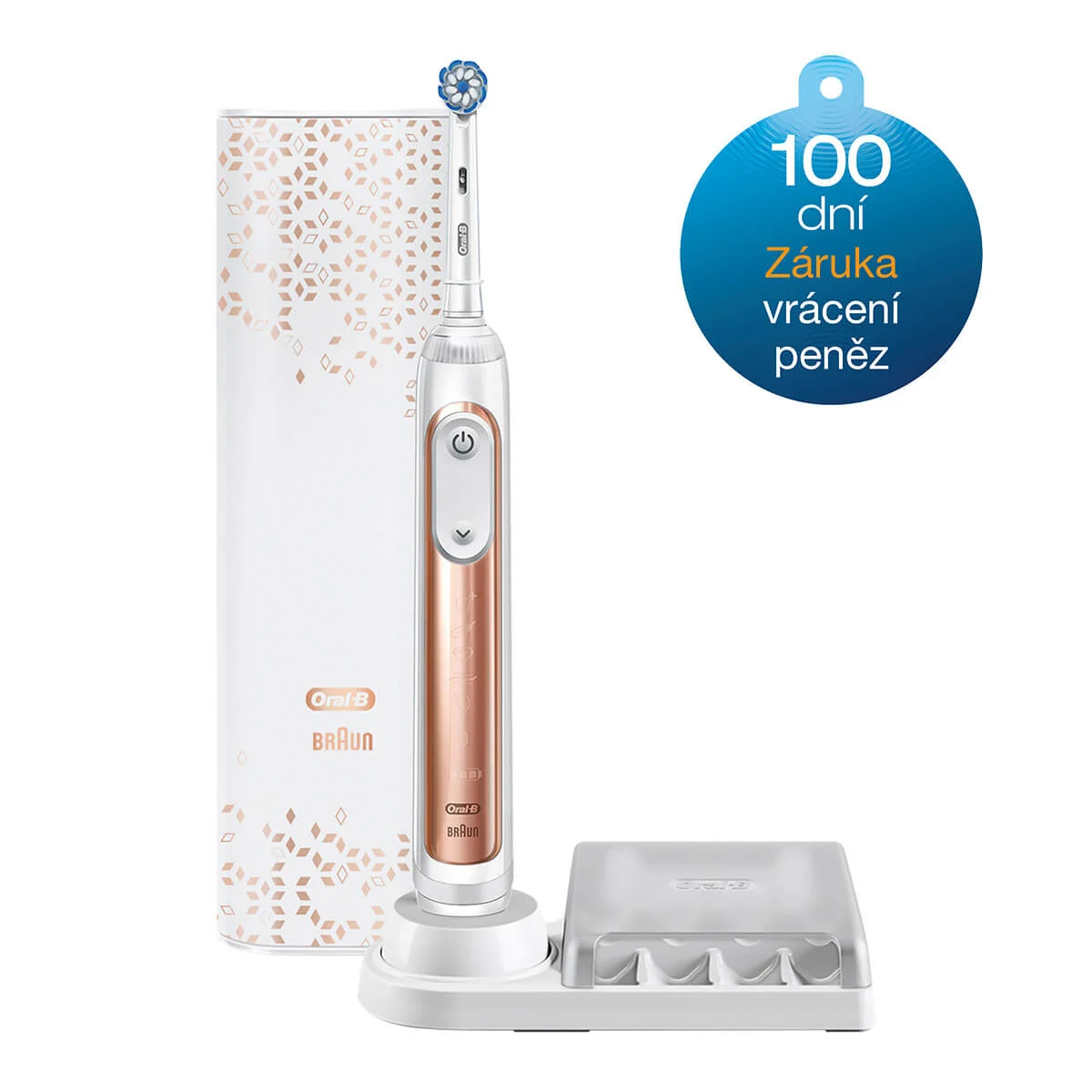 Oral-B Genius X 20000N Rose Gold Elektrický Zubní Kartáček 