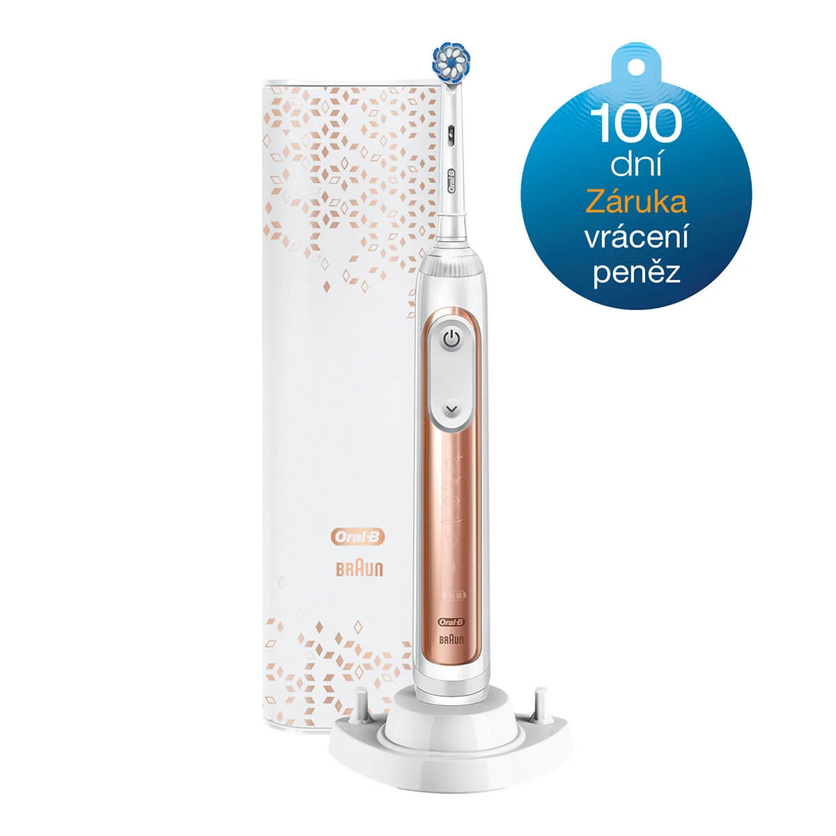 ORAL-B GENIUS X 20100S ROSE GOLD ELEKTRICKí ZUBNí KARTÁčEK  