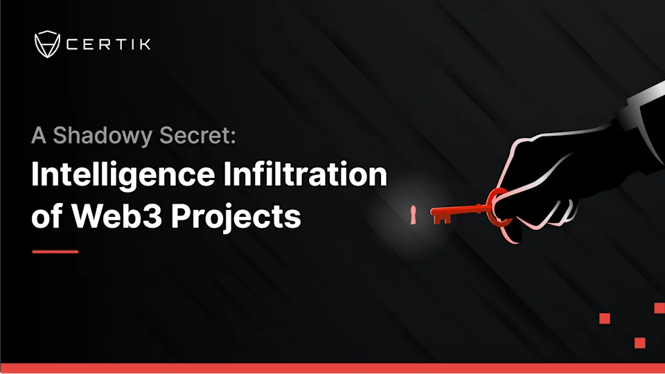 A Shadowy Secret: Intelligence Infiltration of Web3 Projects