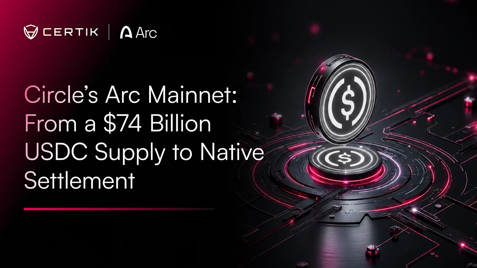 Circle’s Arc Mainnet: From a USD 74 Billion USDC Supply to Native Settlement