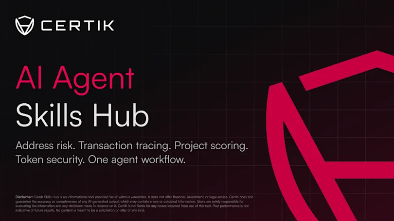 CertiK Skills: Bringing Blockchain Security Intelligence Into AI Agents