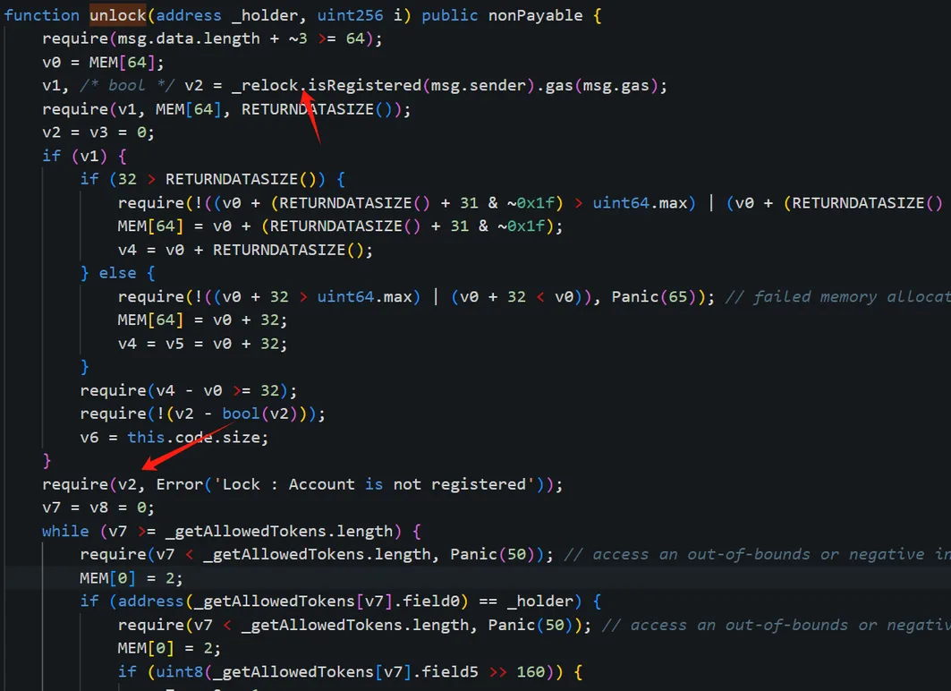 Smart Contract Function Detailing Security Check