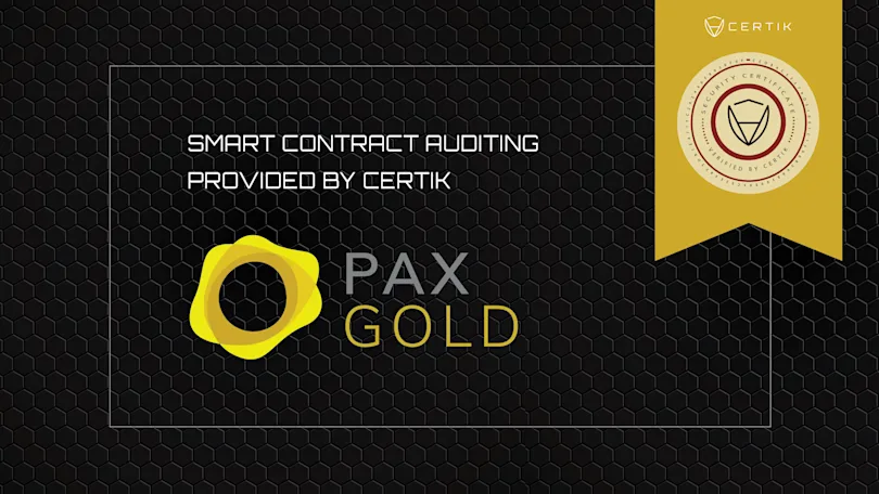 Paxos PAXG Formally Verified by CertiK