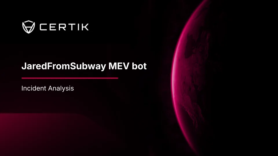JaredFromSubway MEV bot Incident Analysis