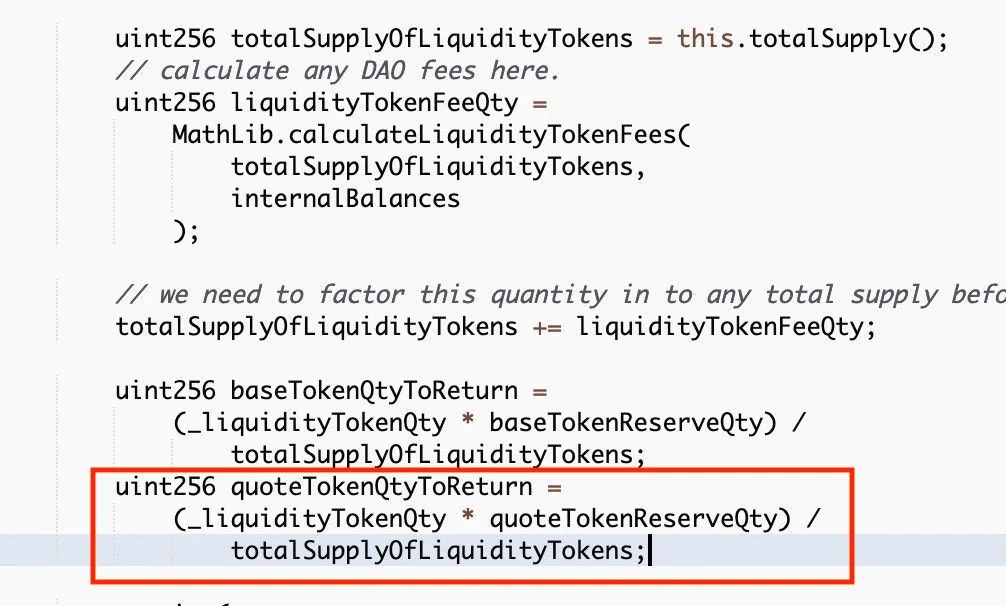 Elastic Swap Code