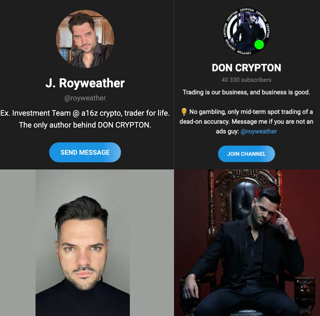 Cryptocurrency Influencer Profiles