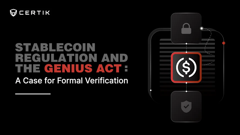 Stablecoin Regulation and the GENIUS Act: A Case for Formal Verification