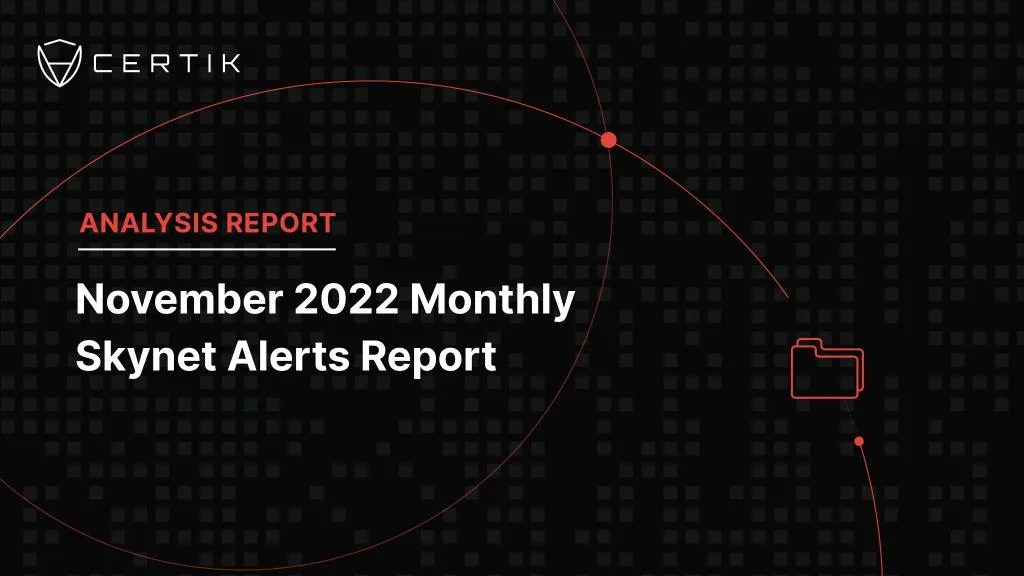 November 2022 Monthly Report