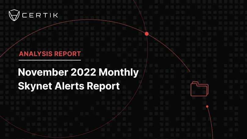 November 2022 Monthly Report